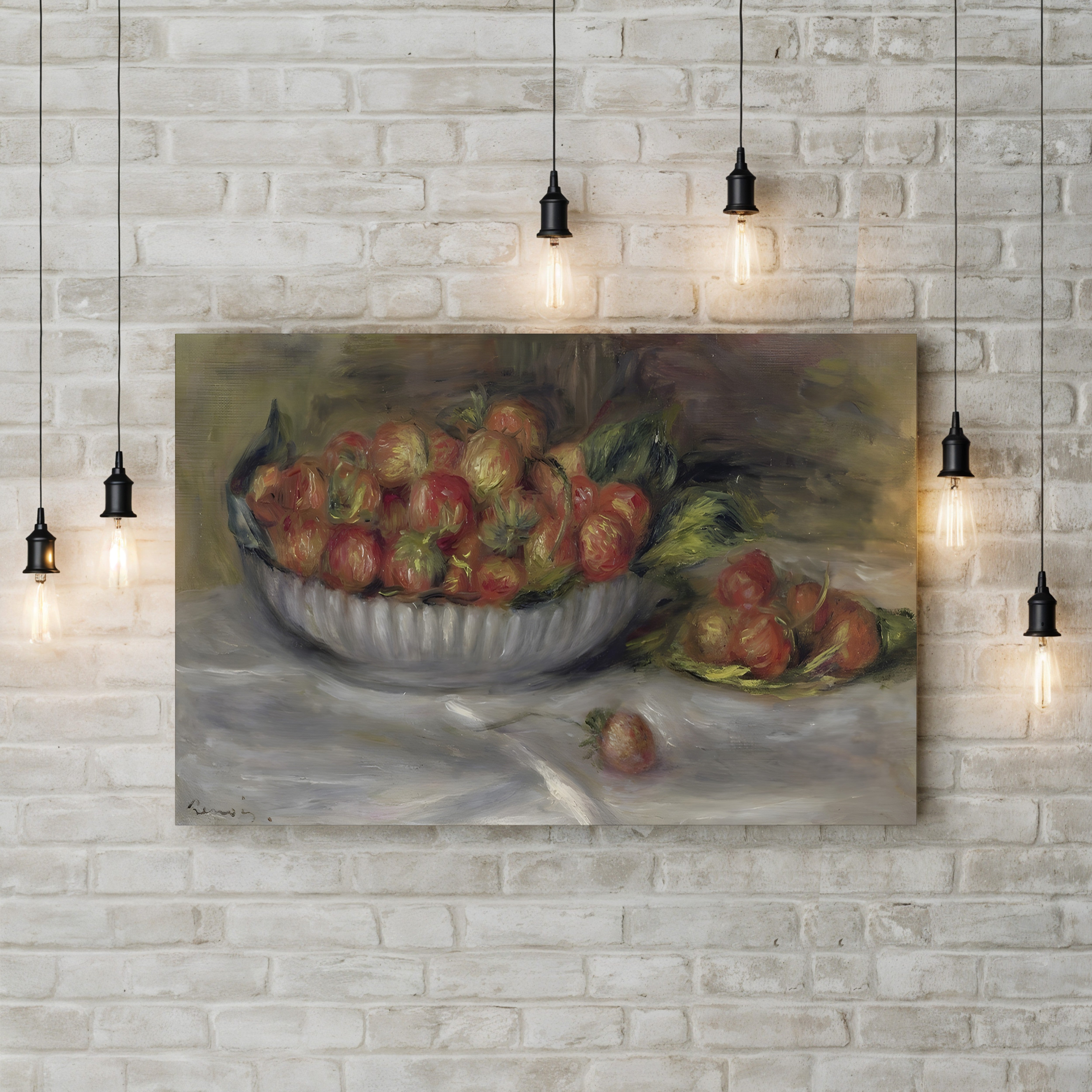 Still Life with Strawberries, 1914 – Renoir Wall Art | Impressionist Canvas