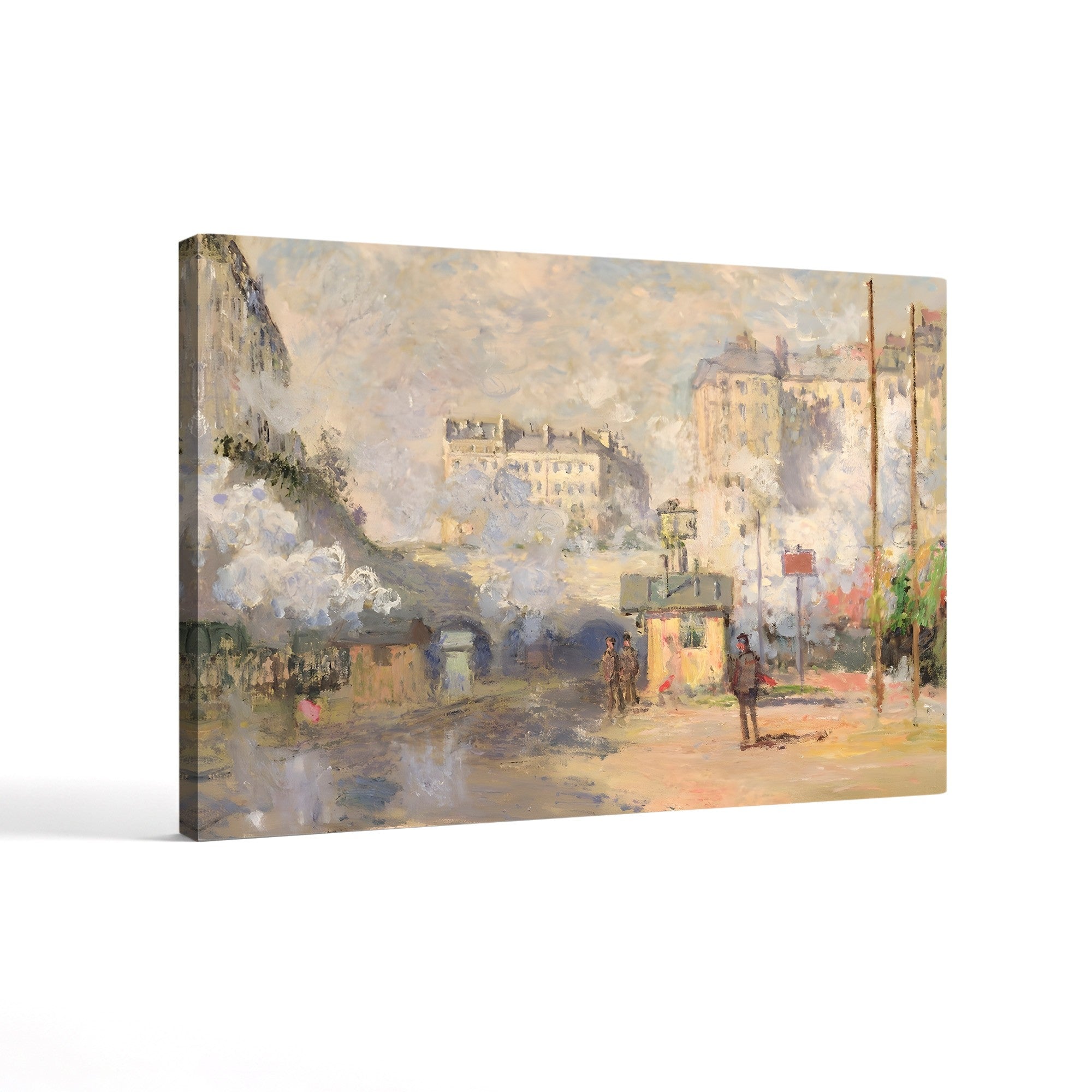 Gare Saint-Lazare, 1877 – Claude Monet Wall Art | Impressionist Railway Station Canvas Print