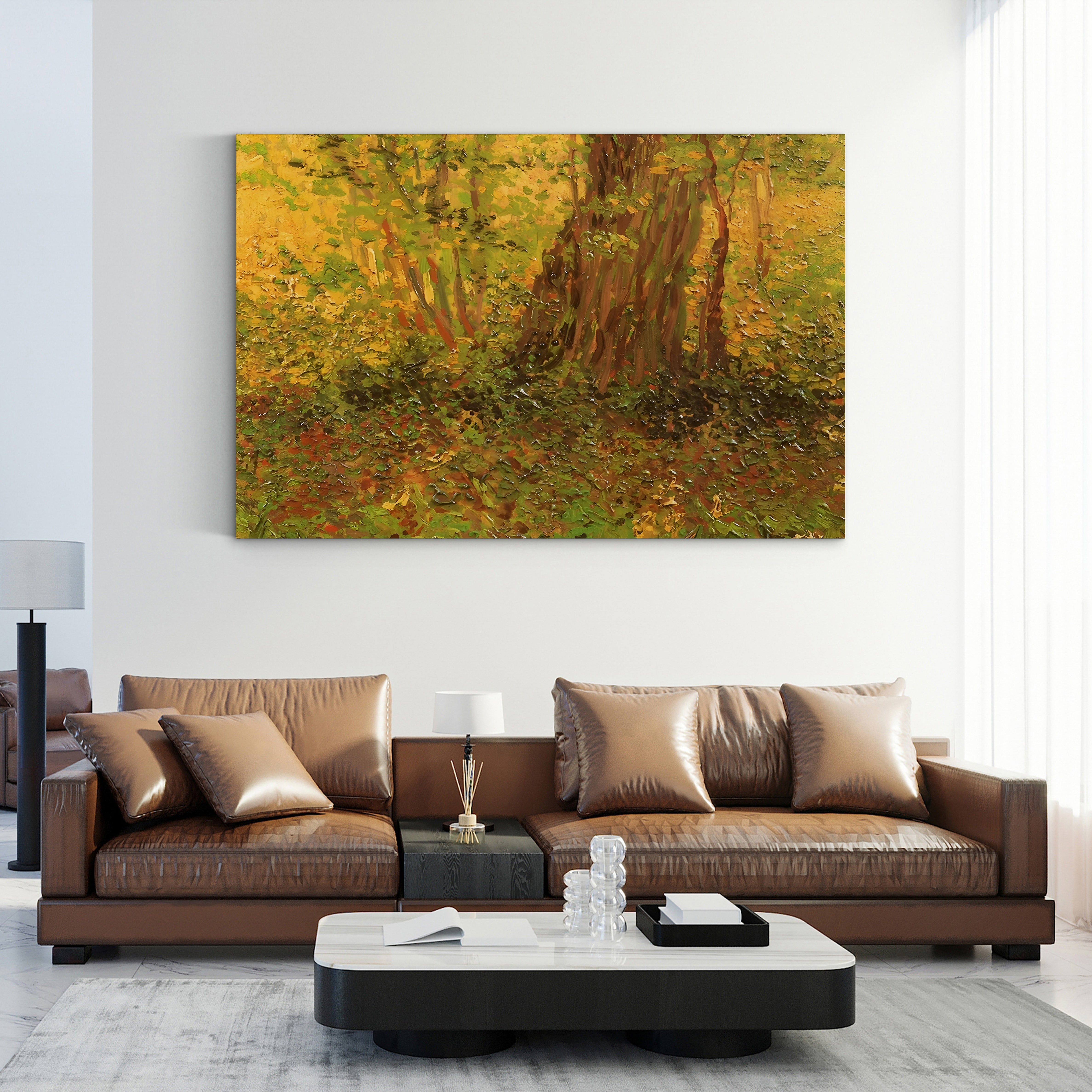 Dense Undergrowth – Vincent van Gogh Wall Art | Post-Impressionist Nature Study Canvas Print