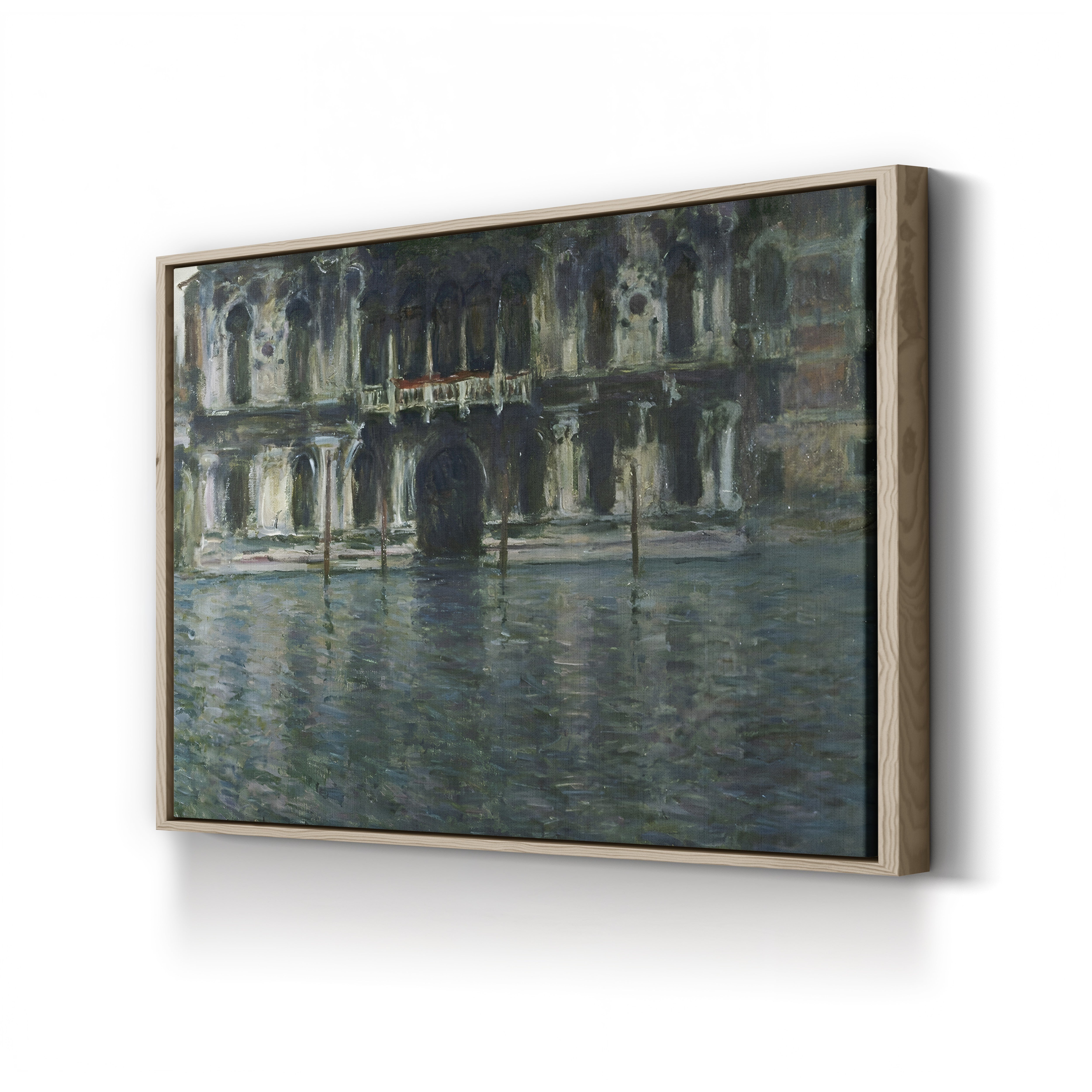 Palazzo Contarini, 1908 – Claude Monet Wall Art | Late Impressionist Venetian Palace Canvas Print