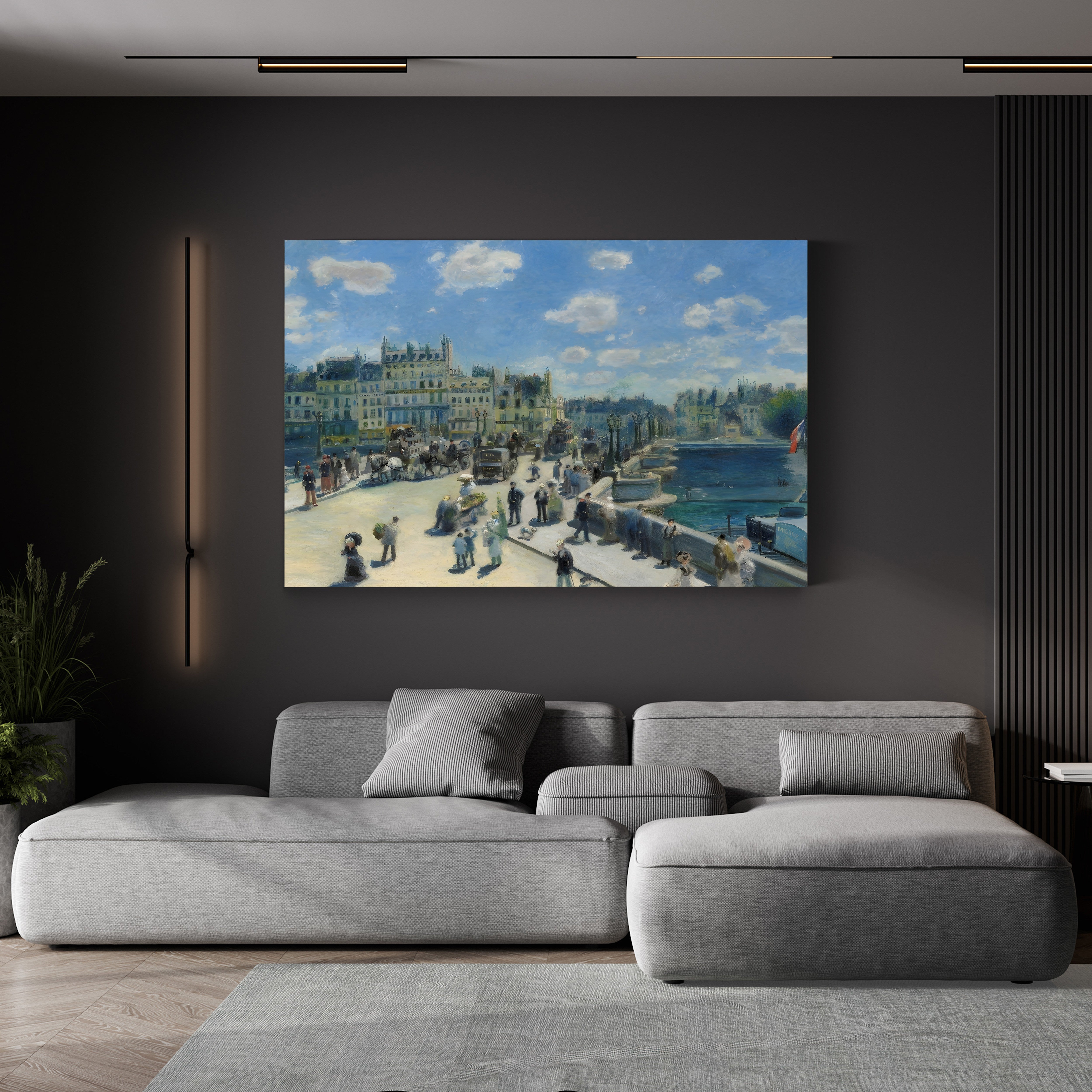 Pont Neuf, Paris, 1872 – Renoir Wall Art | Impressionist Cityscape Canvas