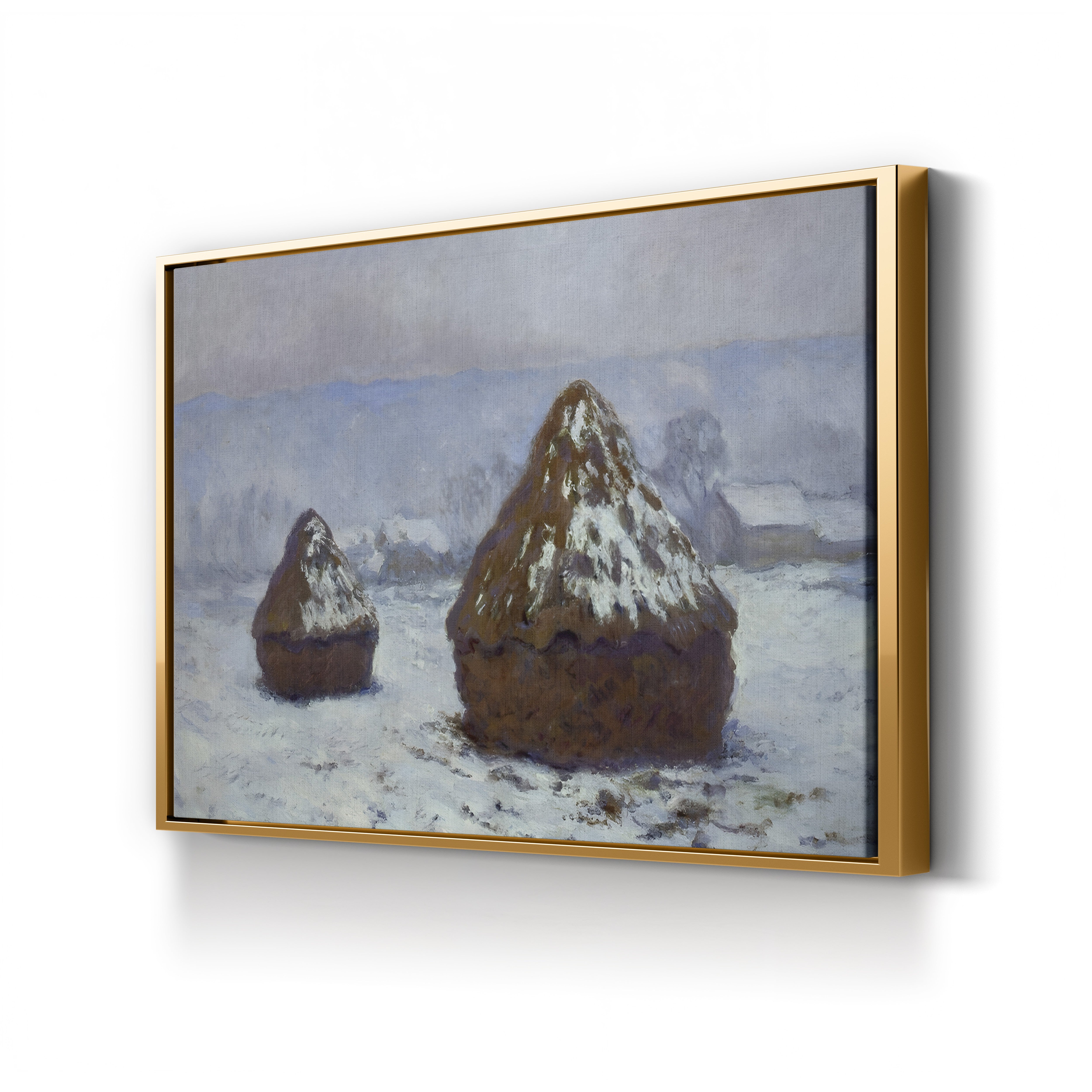 Grainstacks, Snow Effect (Meules, effet de neige), 1891 by Claude Monet