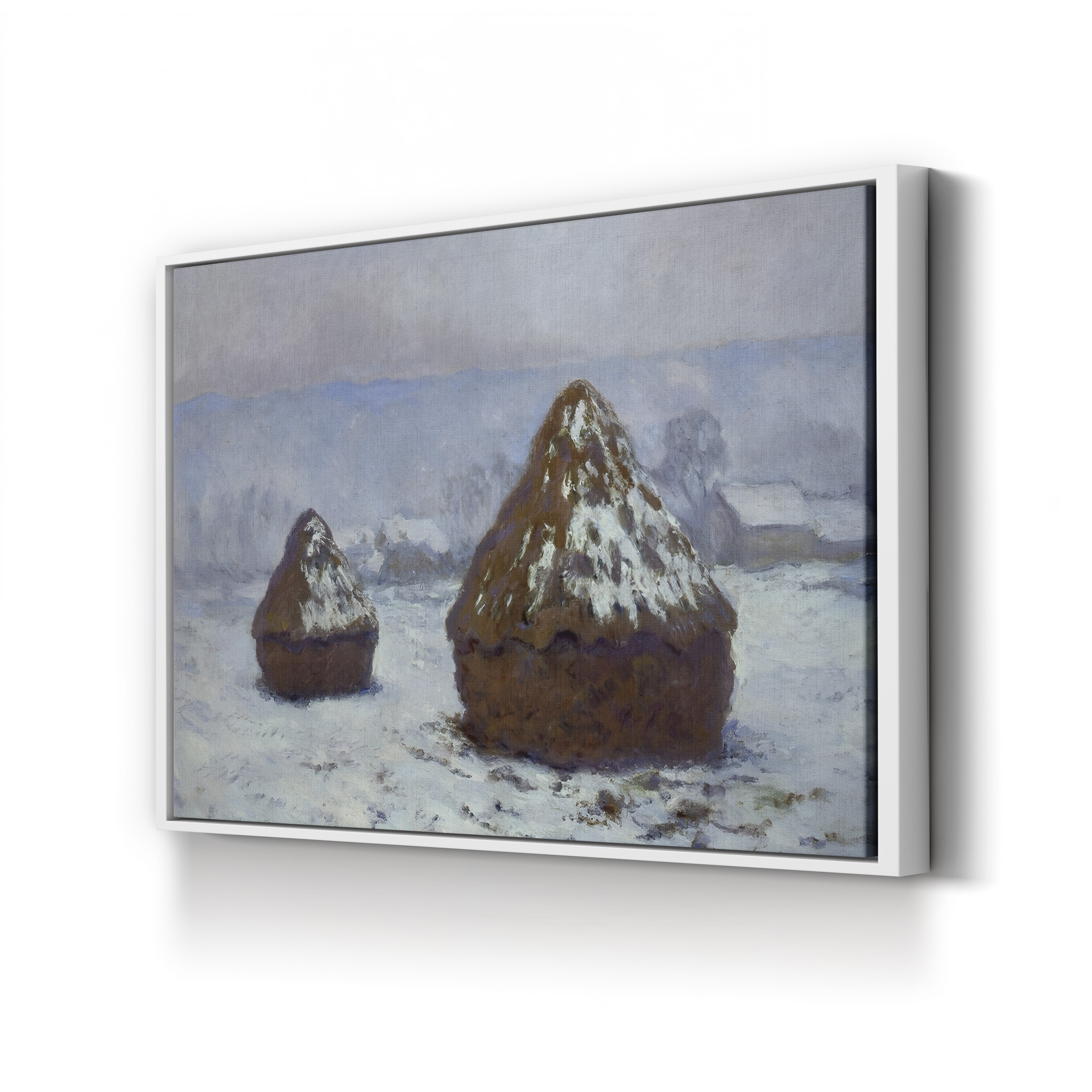 Grainstacks, Snow Effect (Meules, effet de neige), 1891 by Claude Monet
