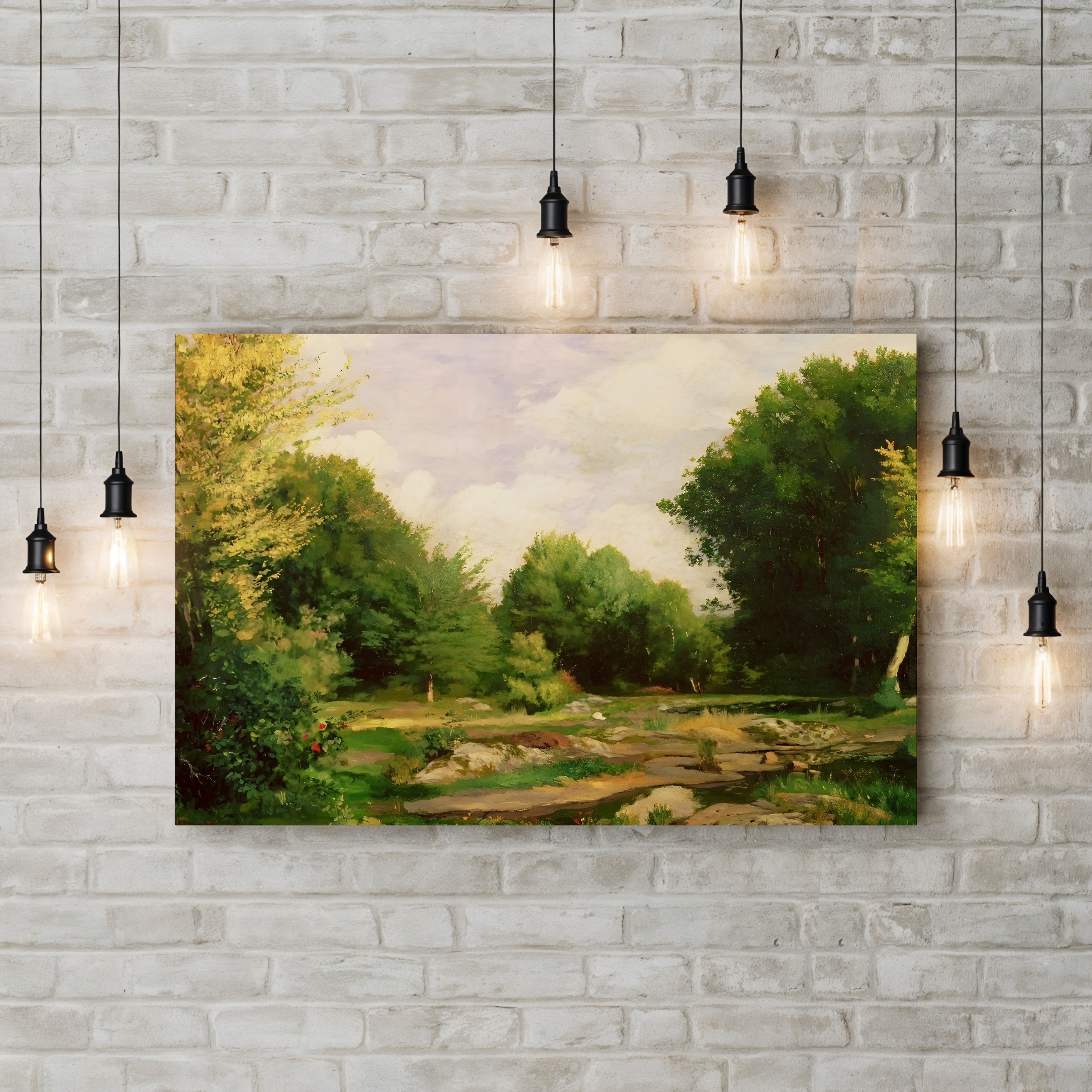 Clearing in the Woods, 1865 – Pierre-Auguste Renoir Wall Art | Early Impressionist Landscape Canvas Print