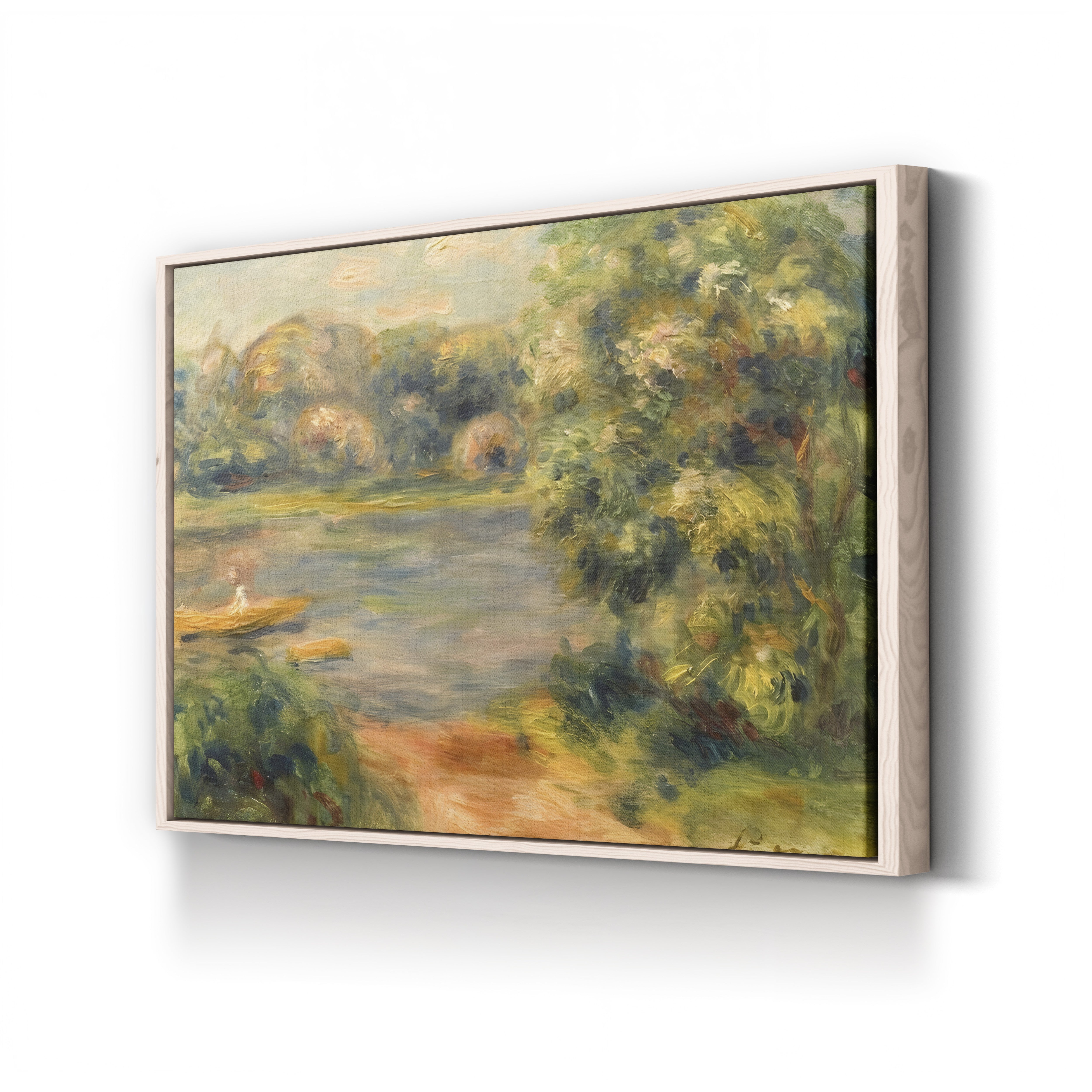 The Boat on the Lake, 1901 – Pierre-Auguste Renoir Wall Art | Impressionist Landscape Canvas Print