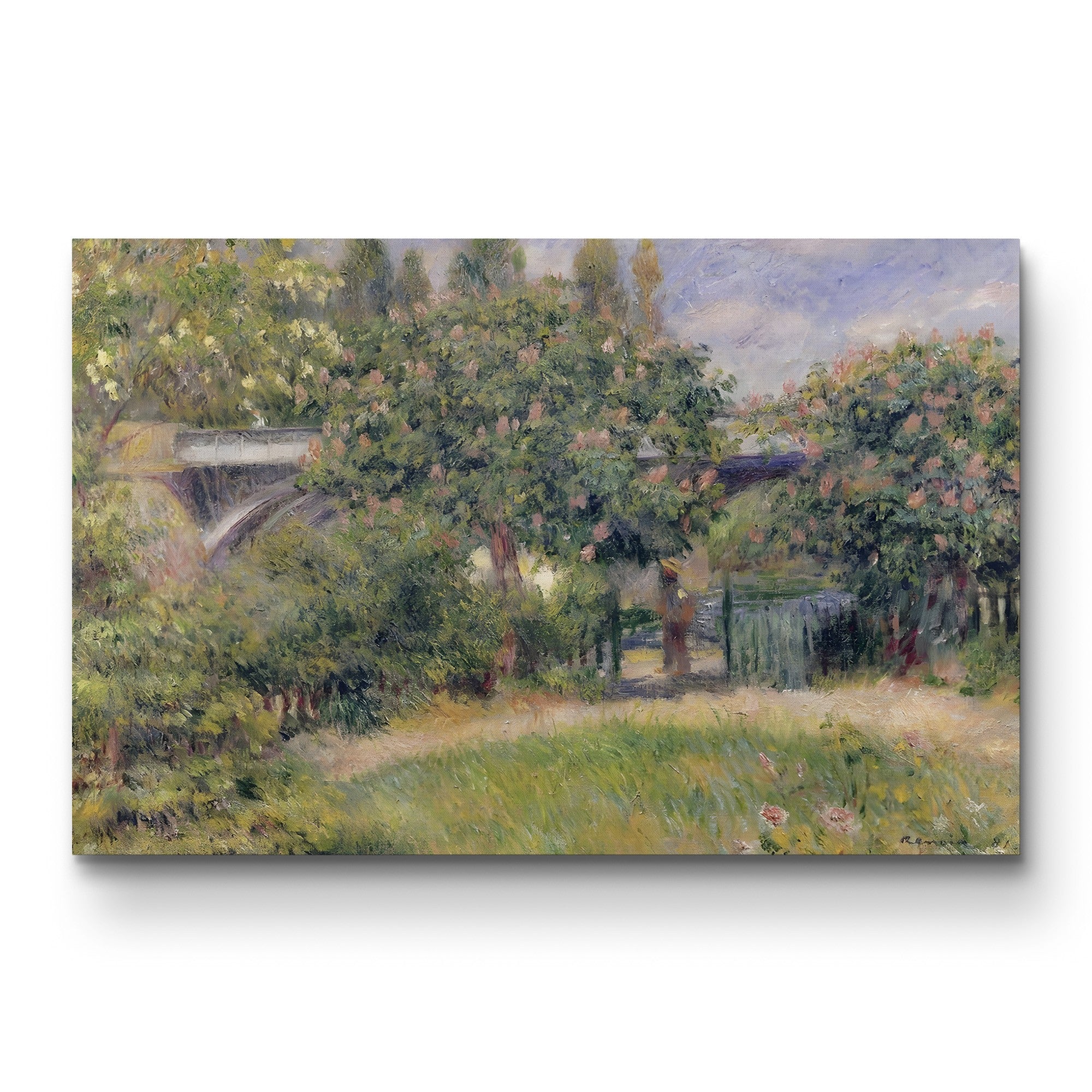 Railway Bridge at Chatou, 1881 – Renoir Wall Art | Impressionist Canvas