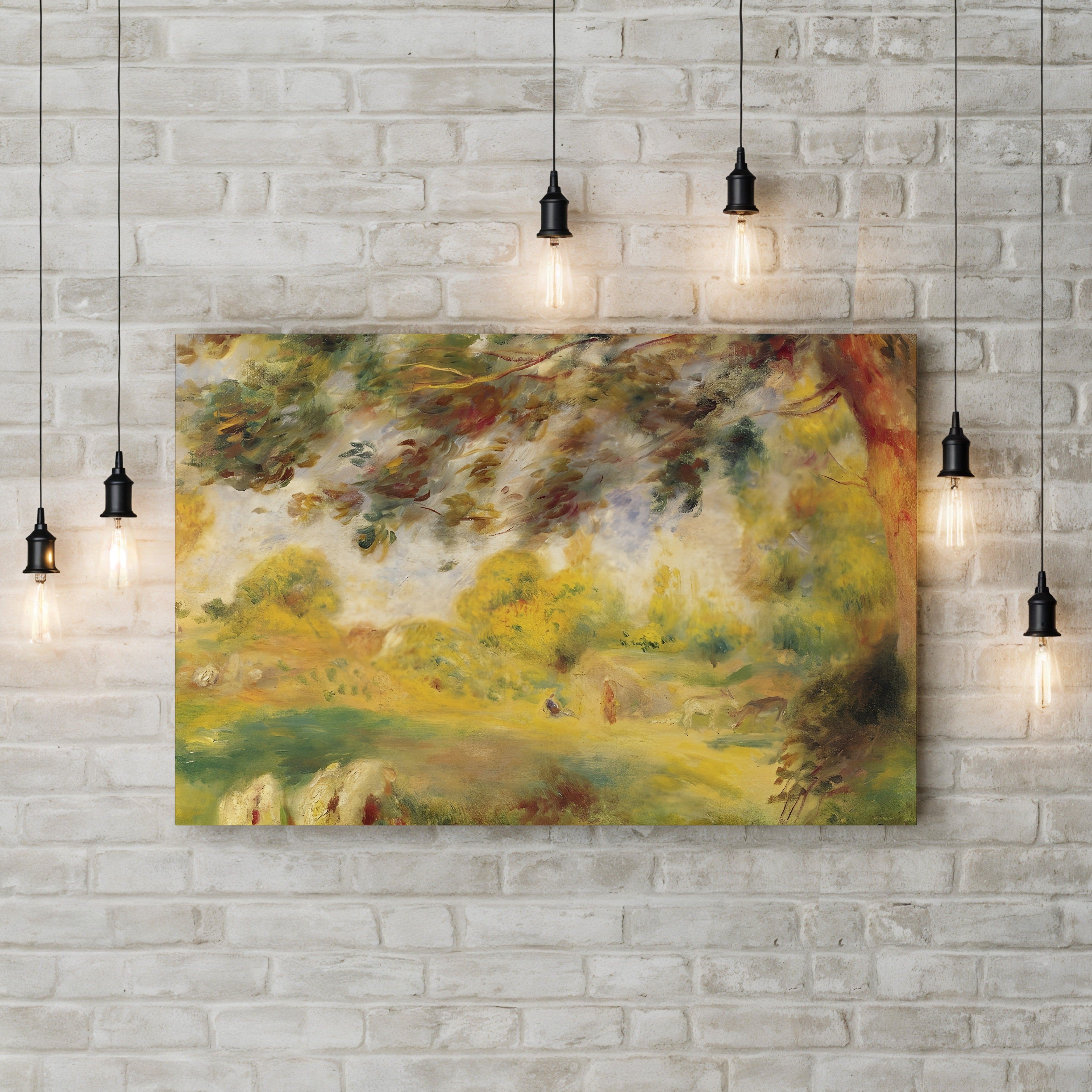 Spring Landscape – Renoir Wall Art | Impressionist Landscape Canvas Print