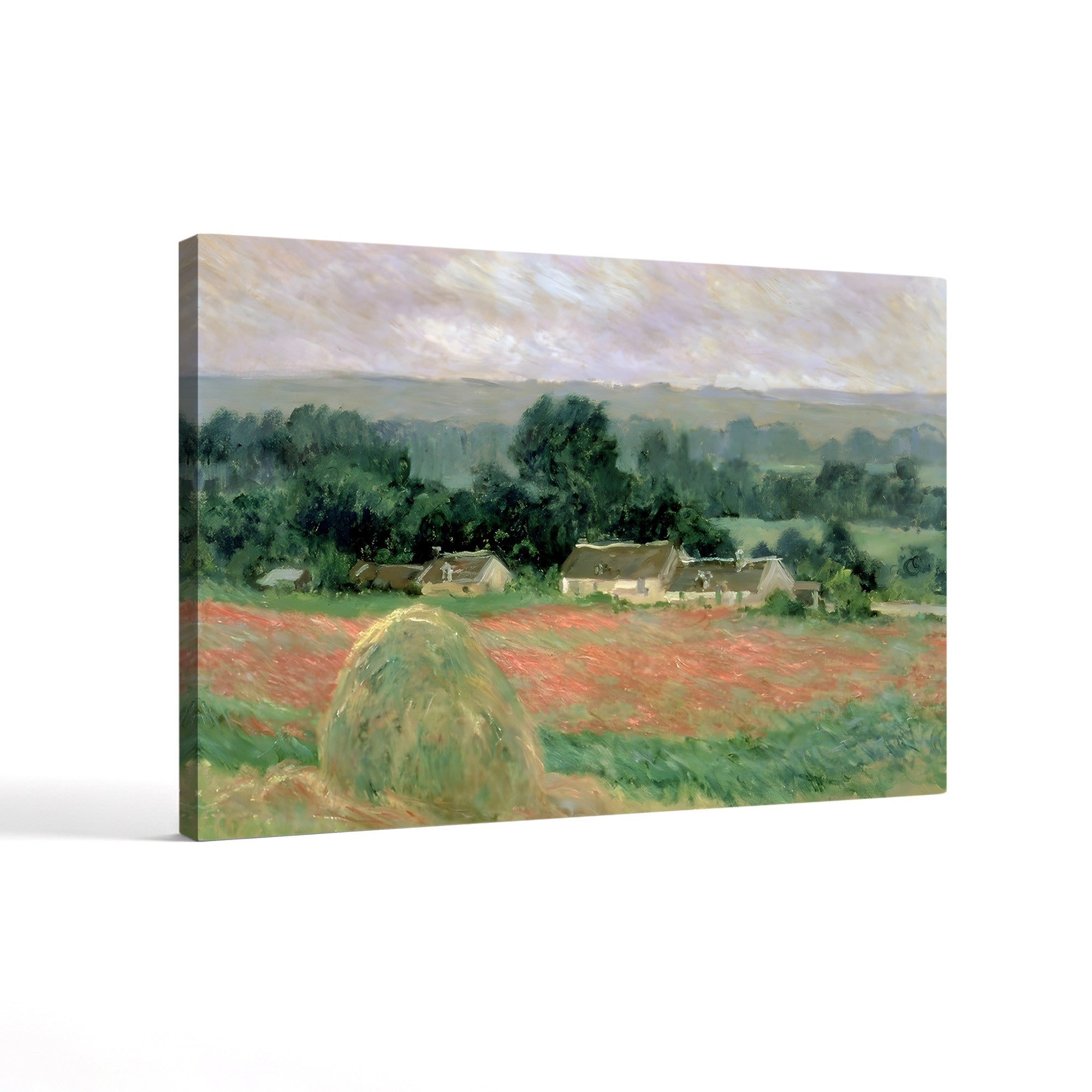 Haystack at Giverny, 1886 – Claude Monet Wall Art | Impressionist Meadow Canvas Print