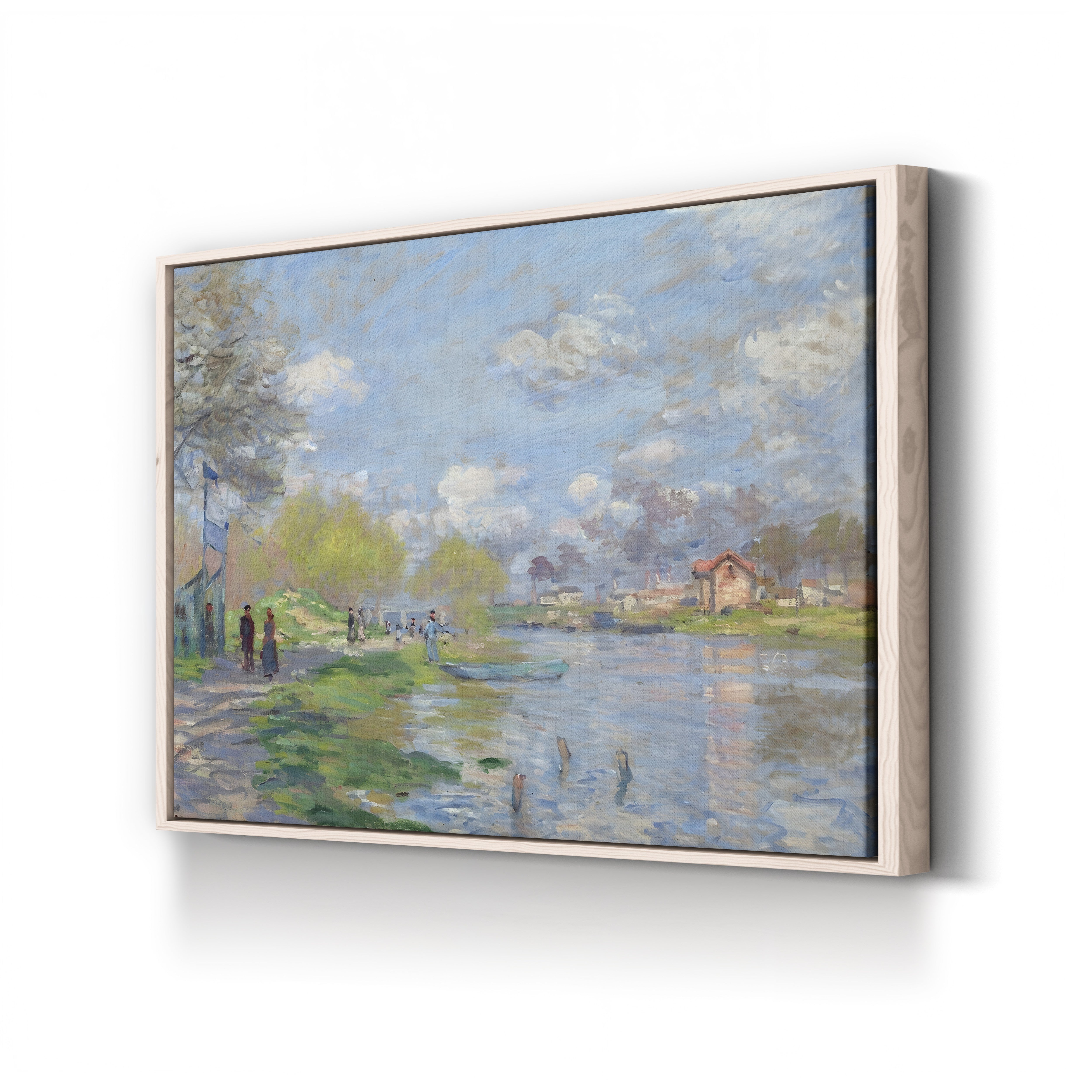 Spring by the Seine (Printemps sur les bords de la Seine), 1875 by Claude Monet