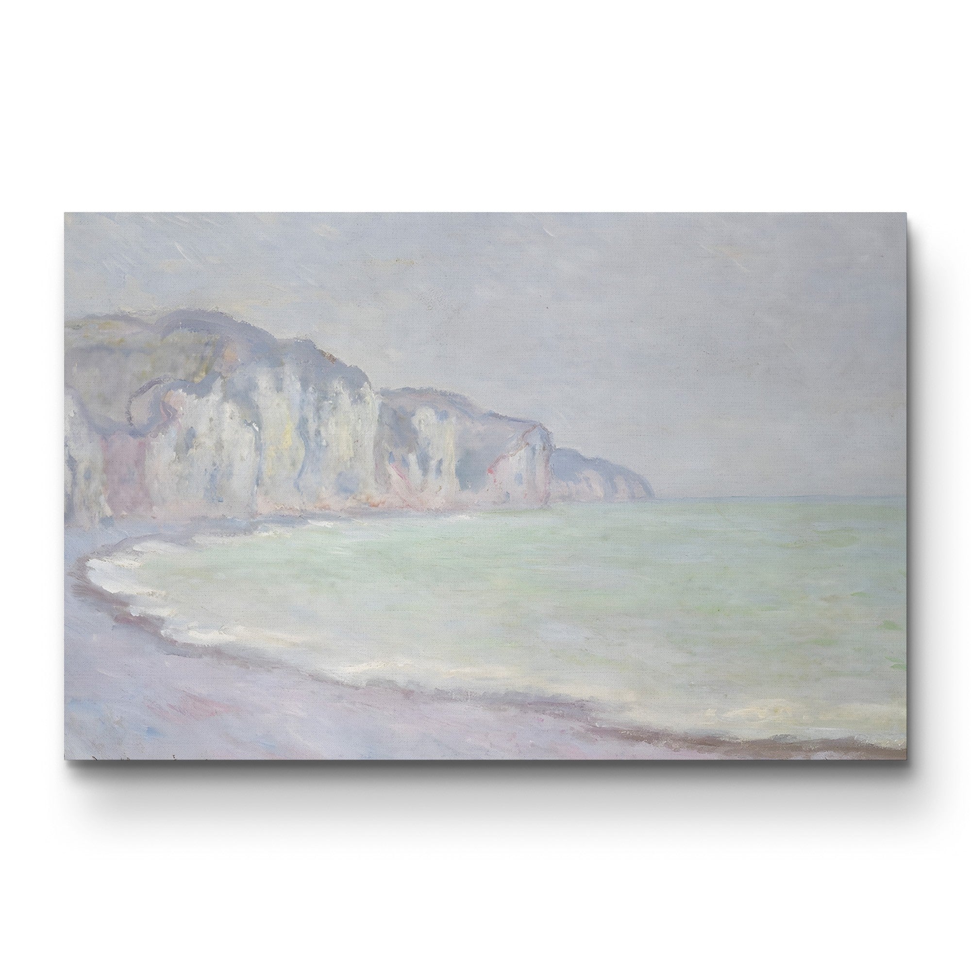 Cliffs at Pourville, 1896 – Claude Monet Wall Art | Late Impressionist Norman Coast Canvas Print