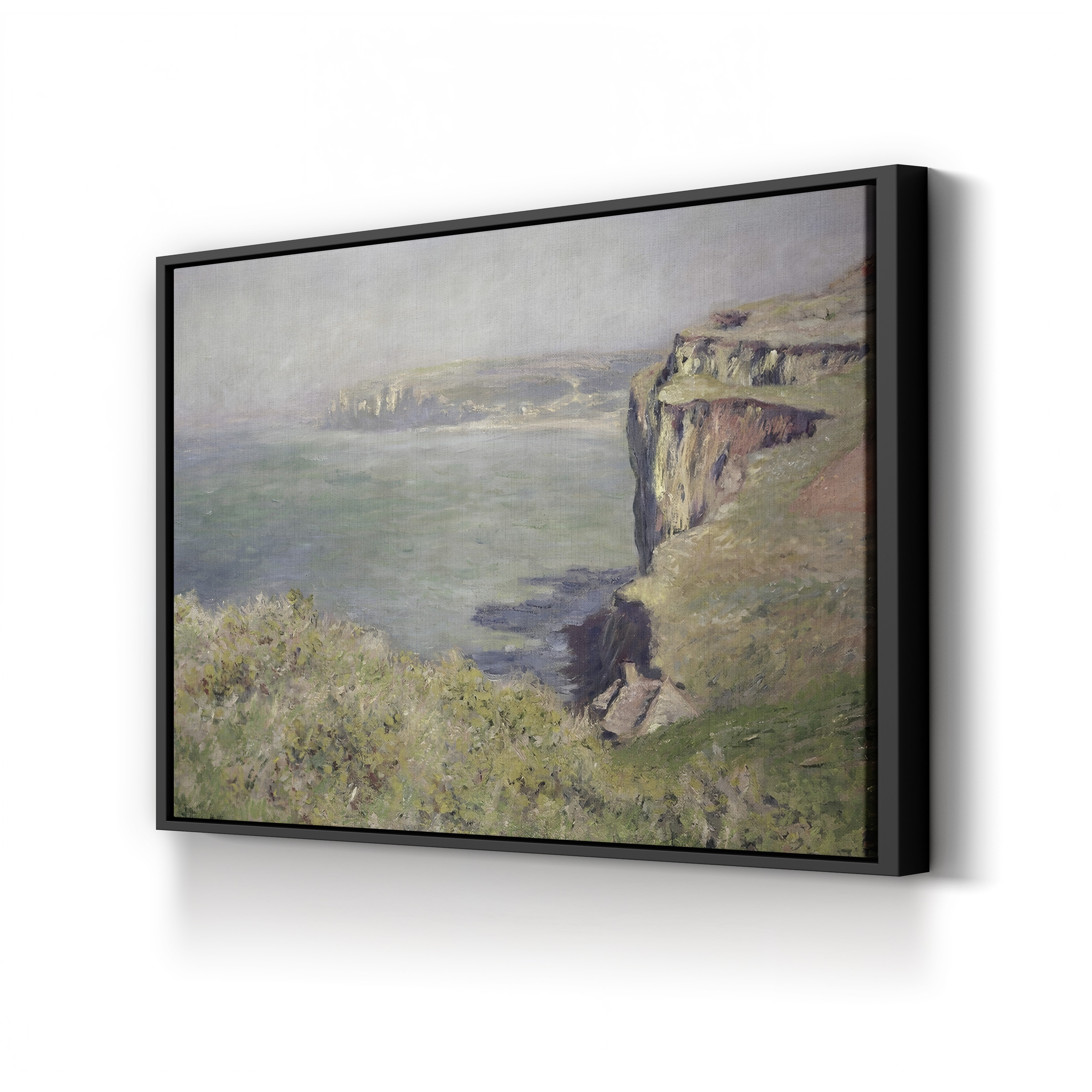 Cliff at Varengeville, 1882 – Claude Monet Wall Art | Impressionist Norman Clifftop Canvas Print