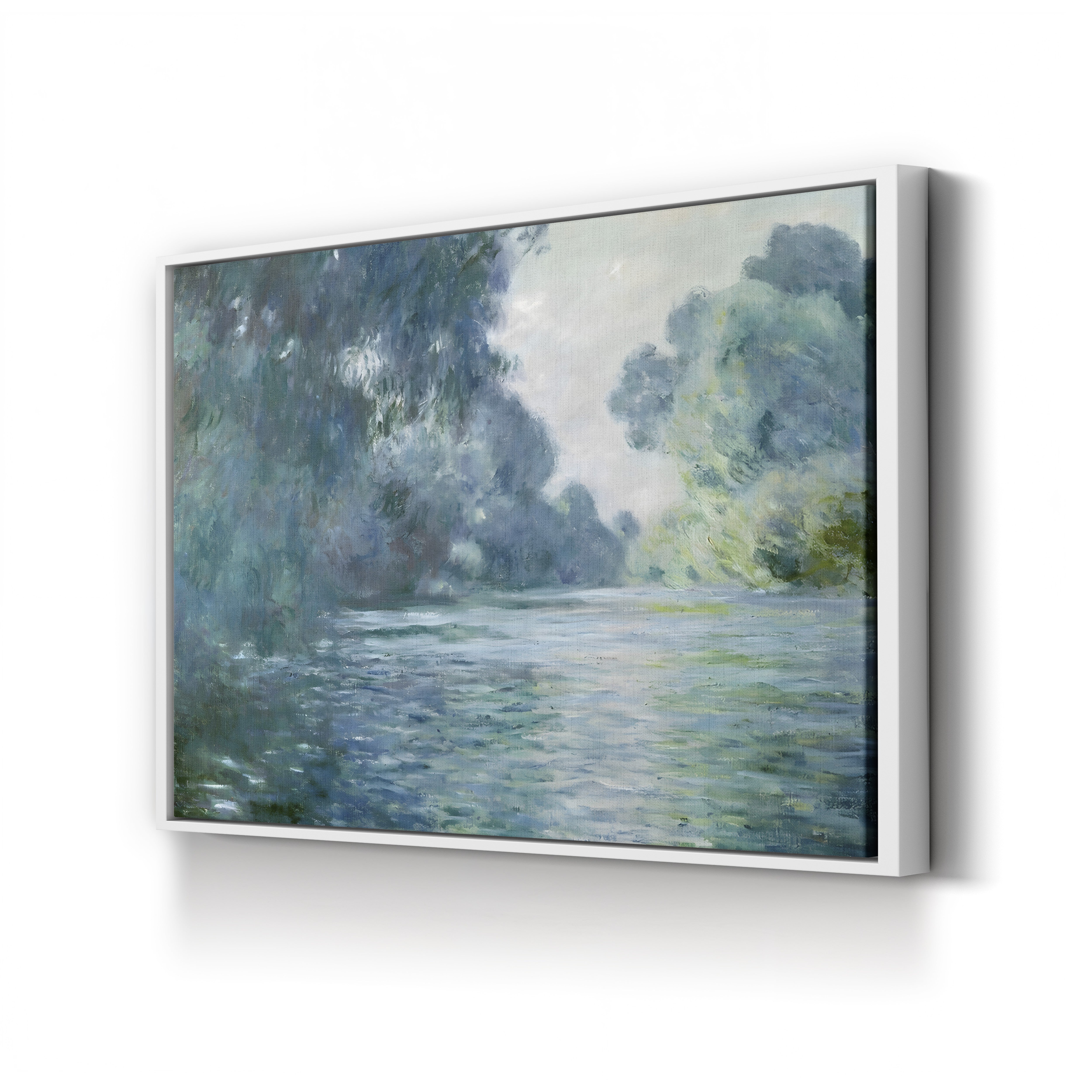 Branch of the Seine near Giverny, 1897 – Claude Monet Wall Art | Late Impressionist Mornings on the Seine Canvas Print
