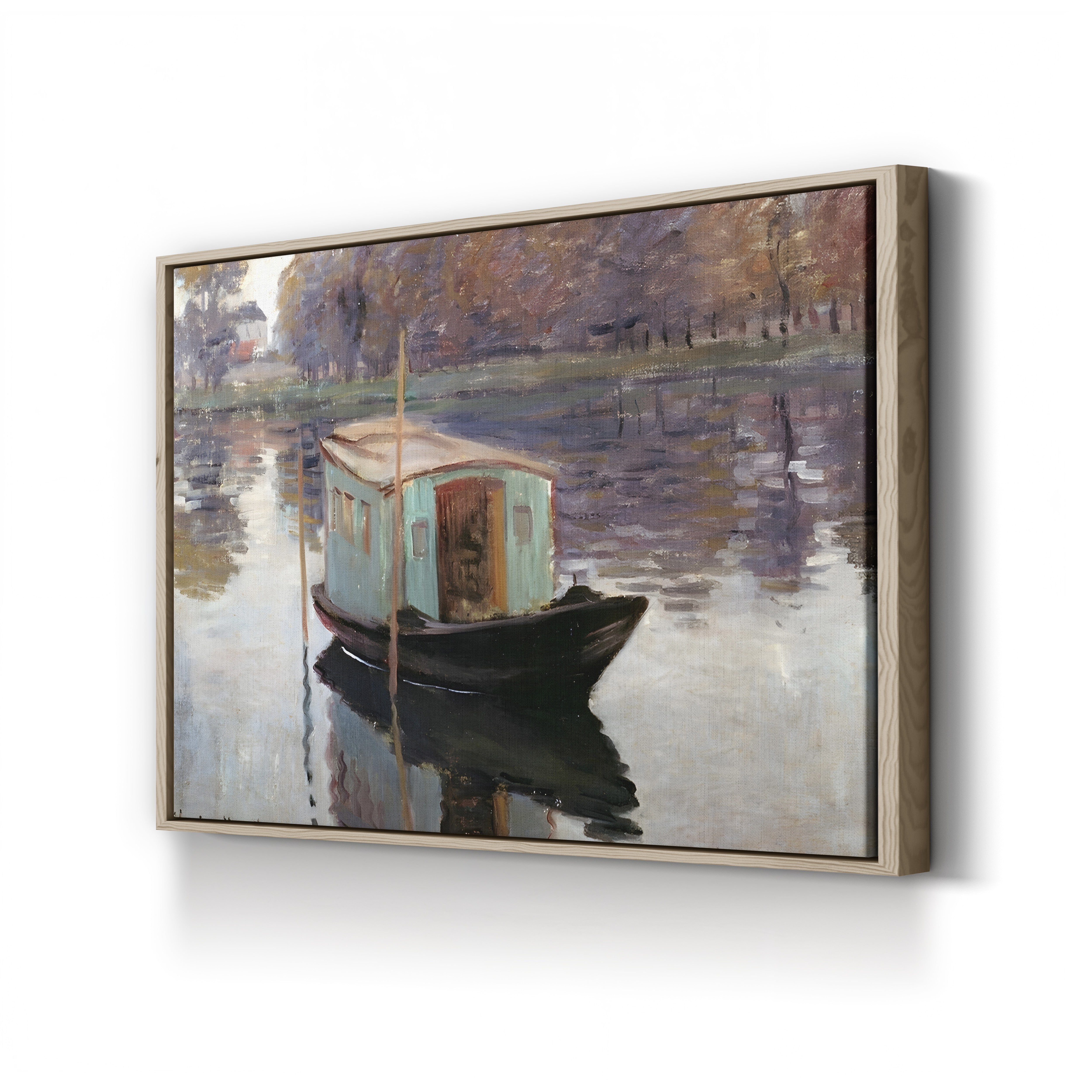 The Studio Boat (Le Bateau-atelier), 1874 by Claude Monet