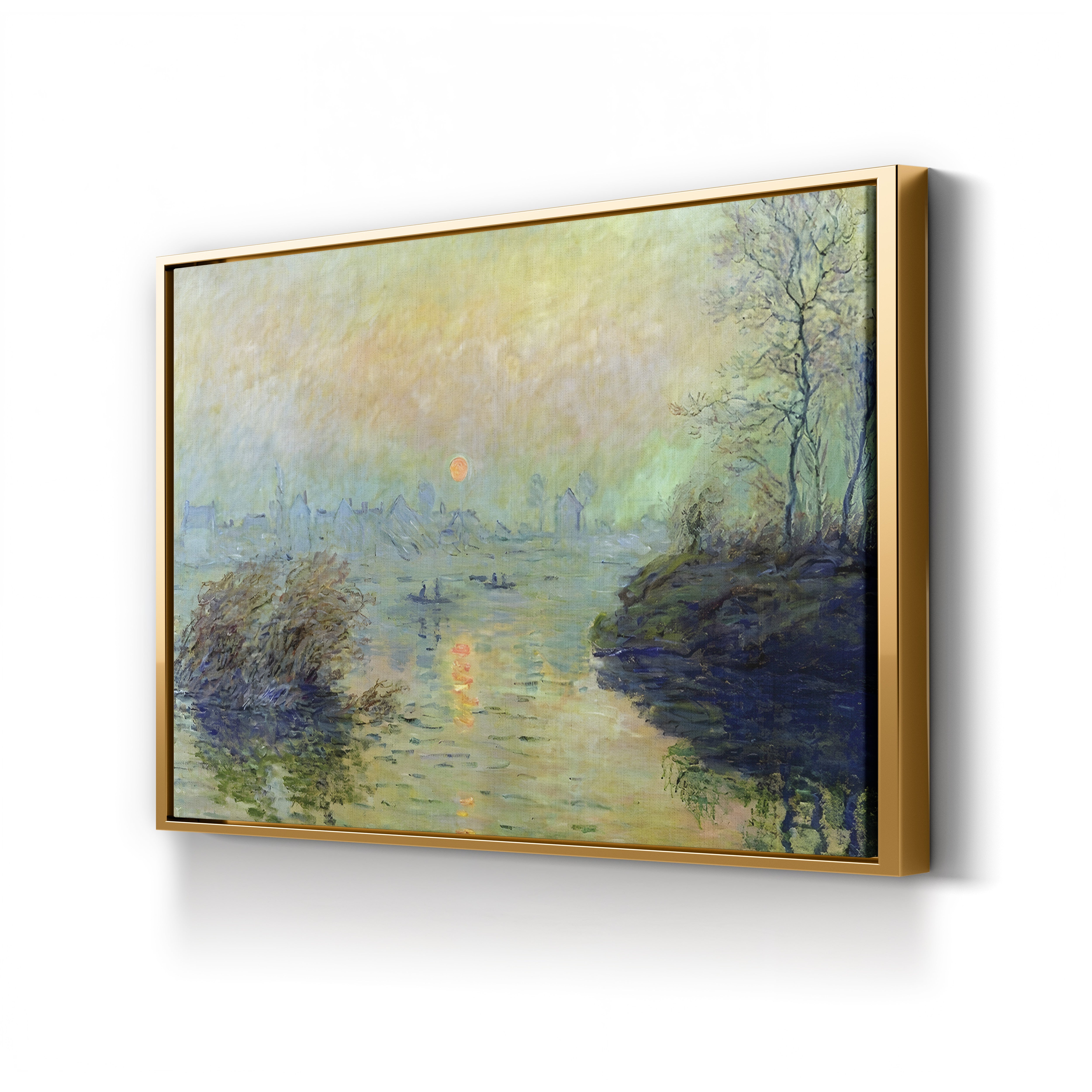 Sun Setting over the Seine at Lavacourt, Winter Effect (Soleil couchant sur la Seine à Lavacourt, effet d'hiver), 1880 by Claude Monet