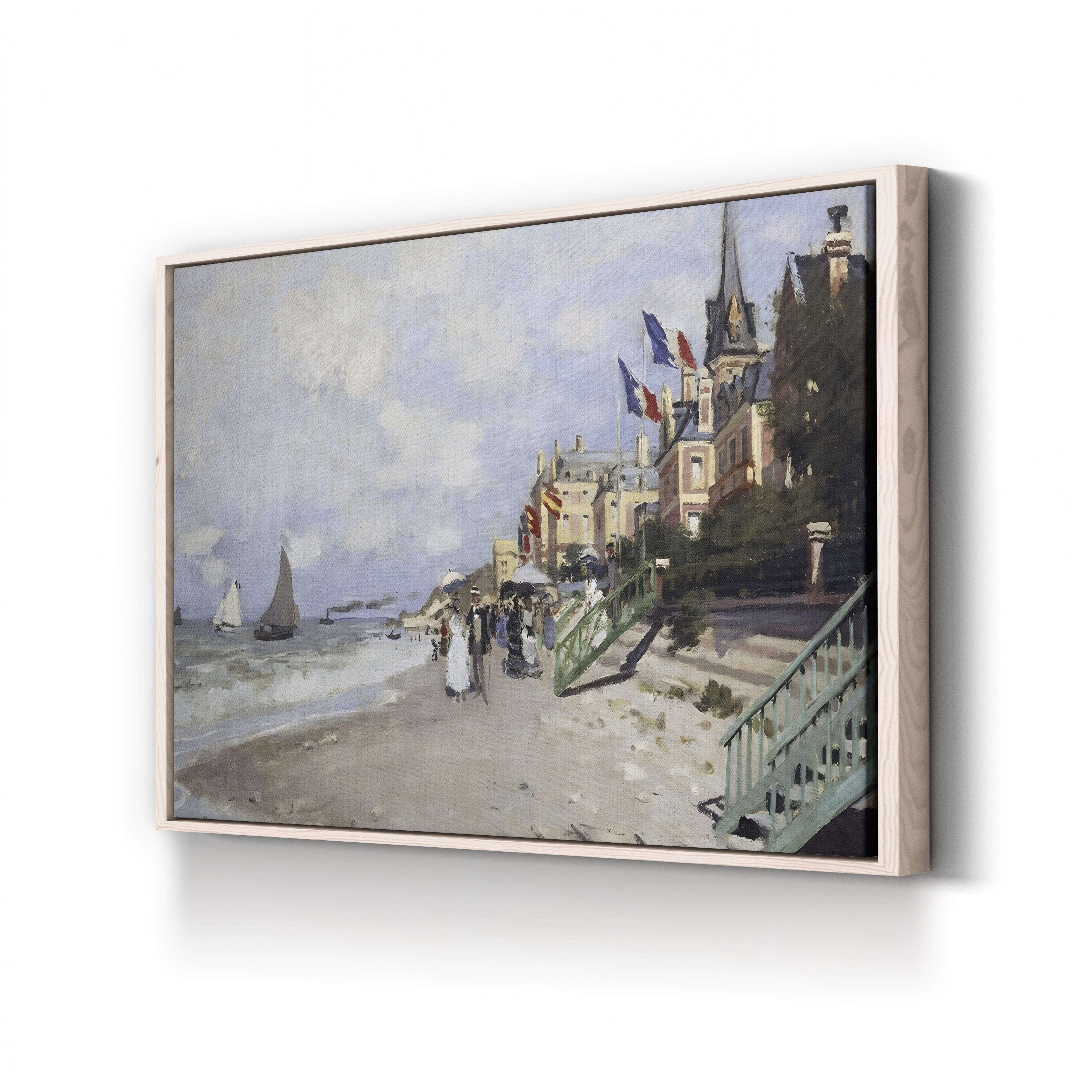 The Beach at Trouville (La Plage à Trouville), 1870 by Claude Monet