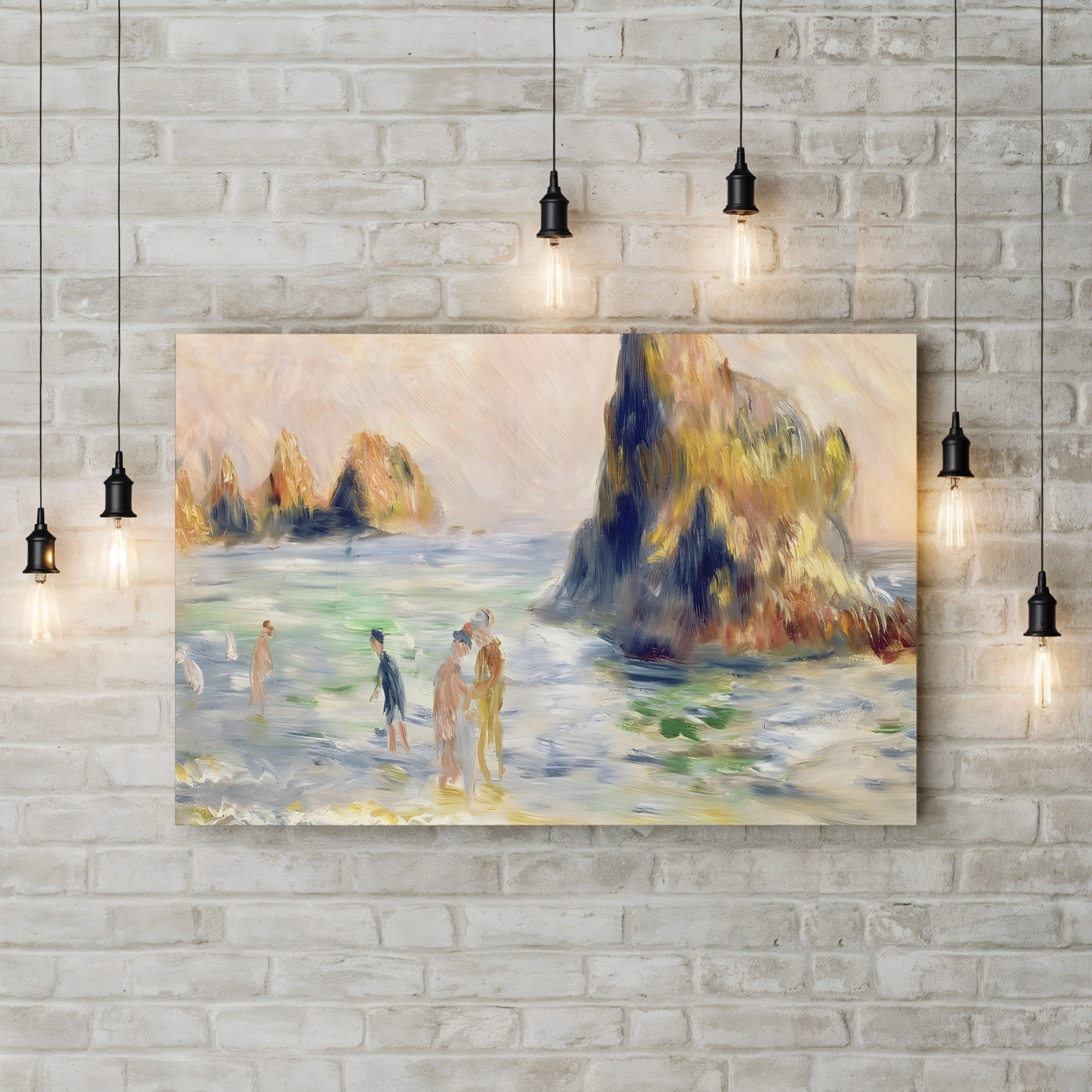Moulin Huet Bay, Guernsey, c. 1883 – Renoir Wall Art | Coastal