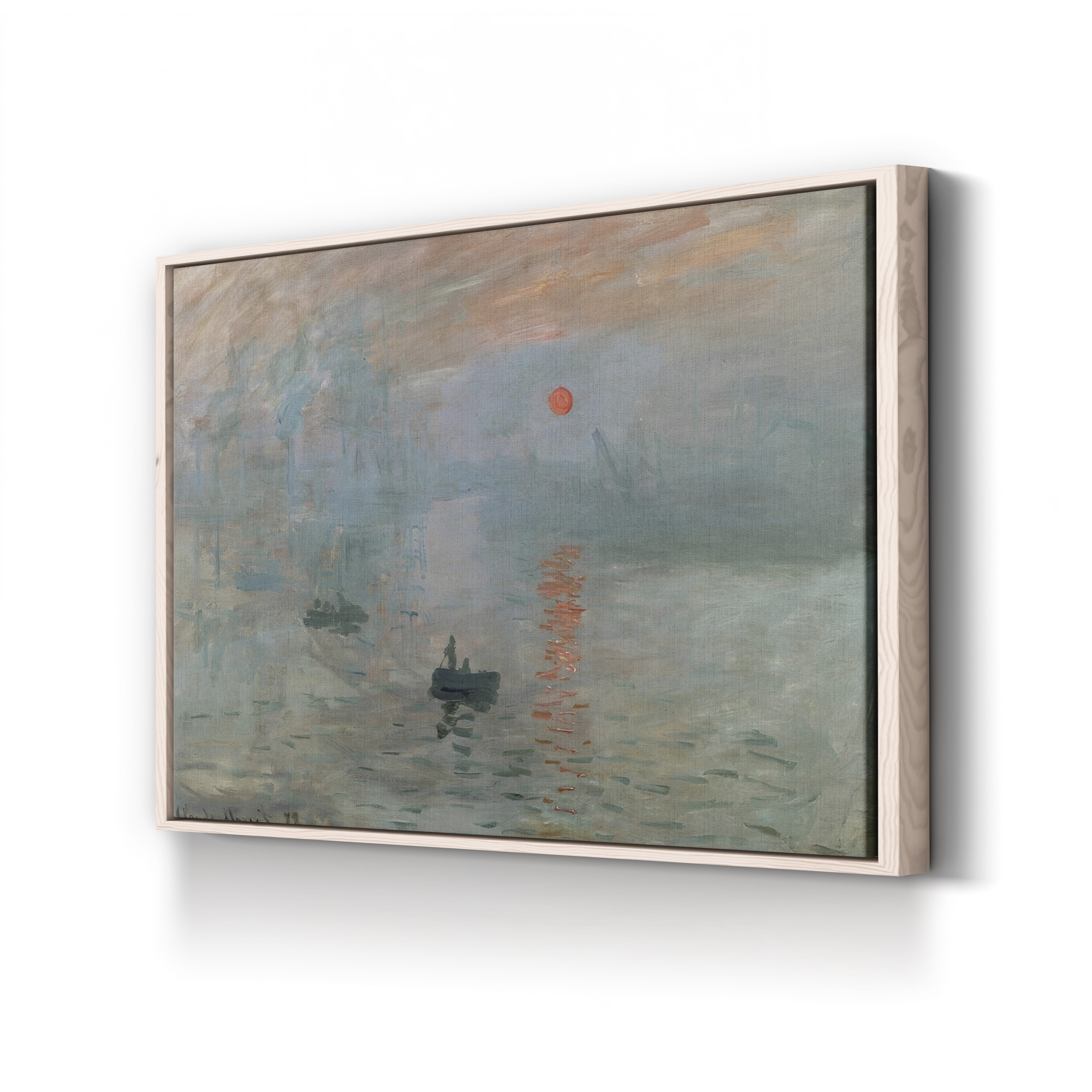 Impression, Sunrise, 1872 – Claude Monet Wall Art | Foundational Impressionist Harbour Canvas Print