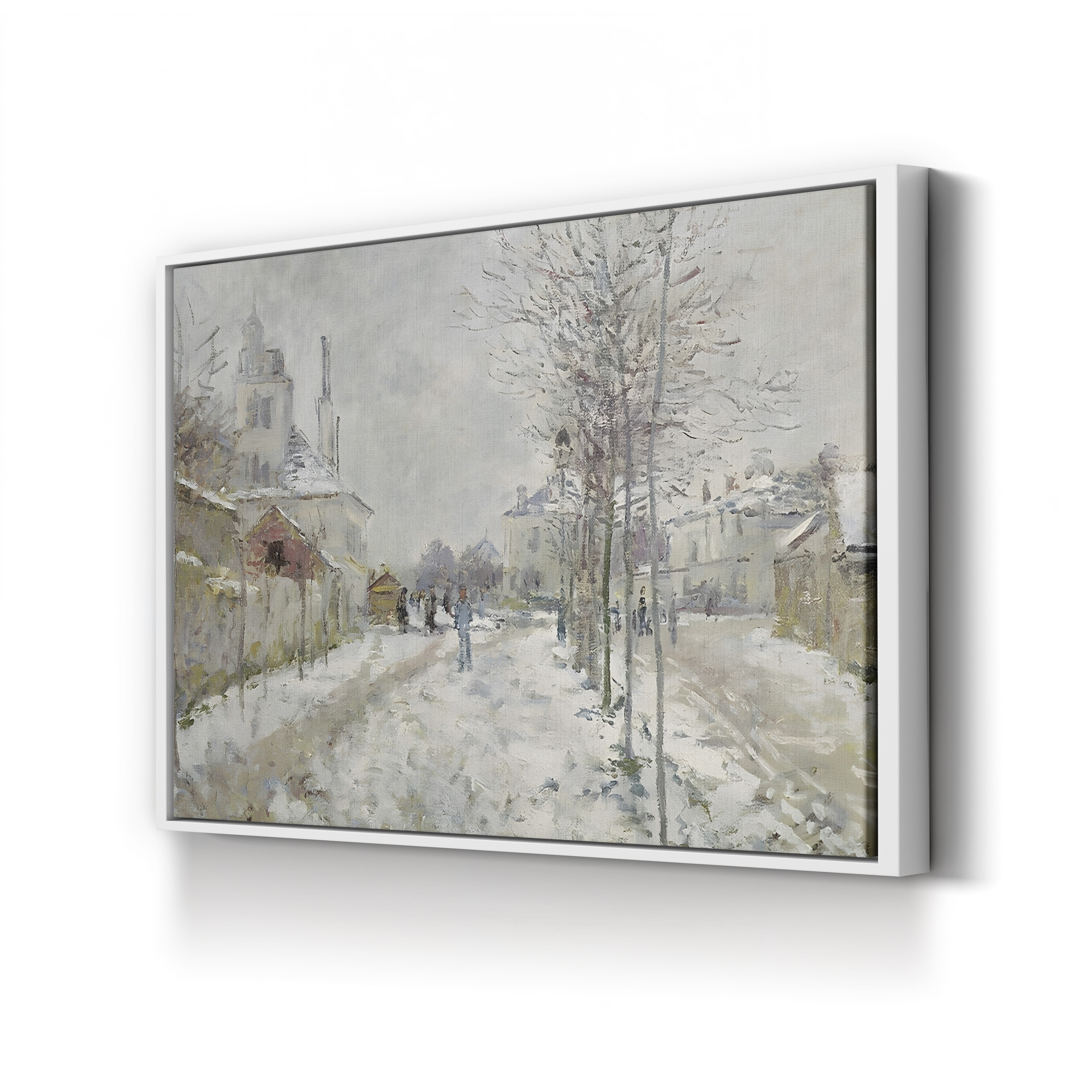 The Boulevard de Pontoise at Argenteuil, Snow Effect (Effet de Neige), 1875 by Claude Monet