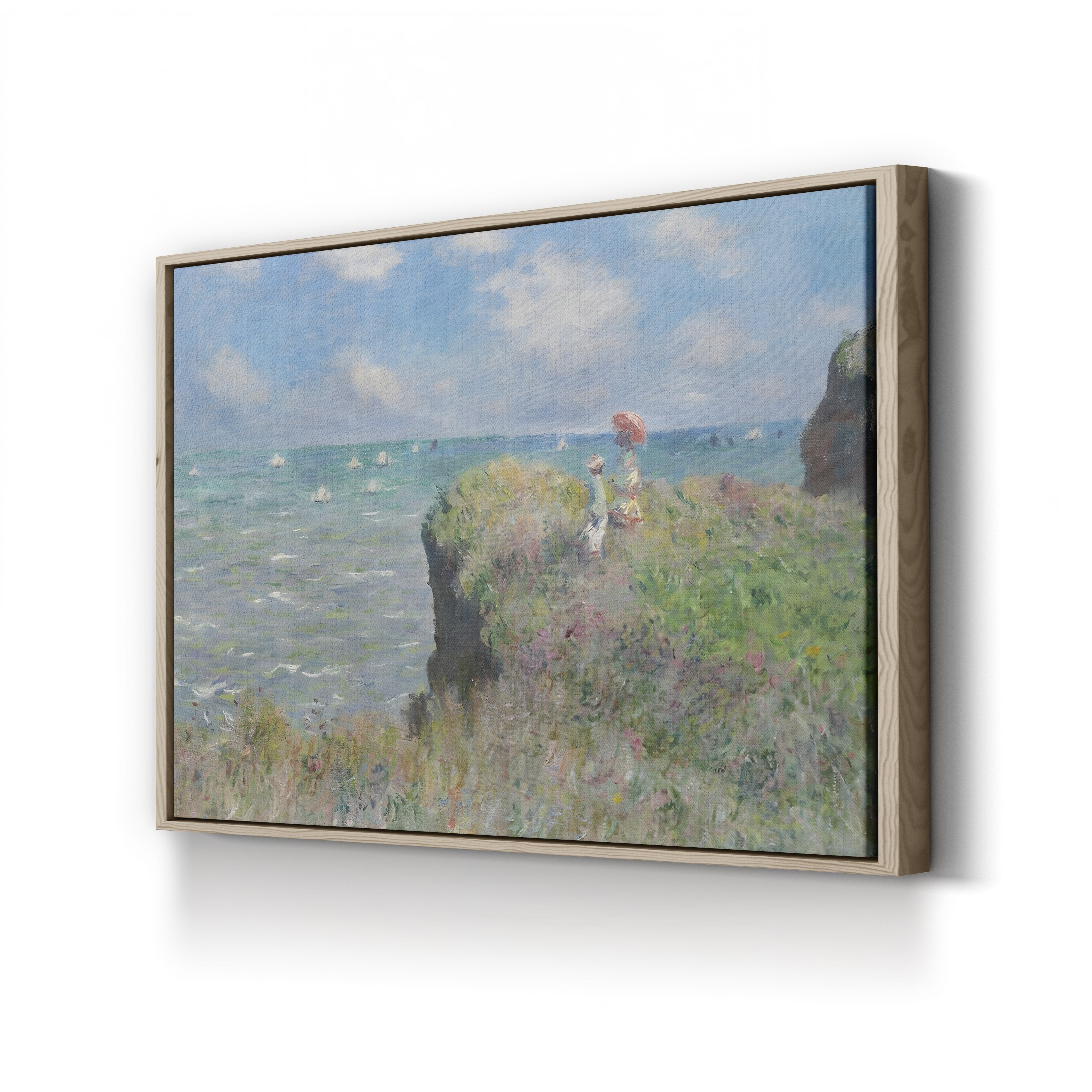 Cliff Walk at Pourville, 1882 – Claude Monet Wall Art | Iconic Impressionist Coastal Canvas Print