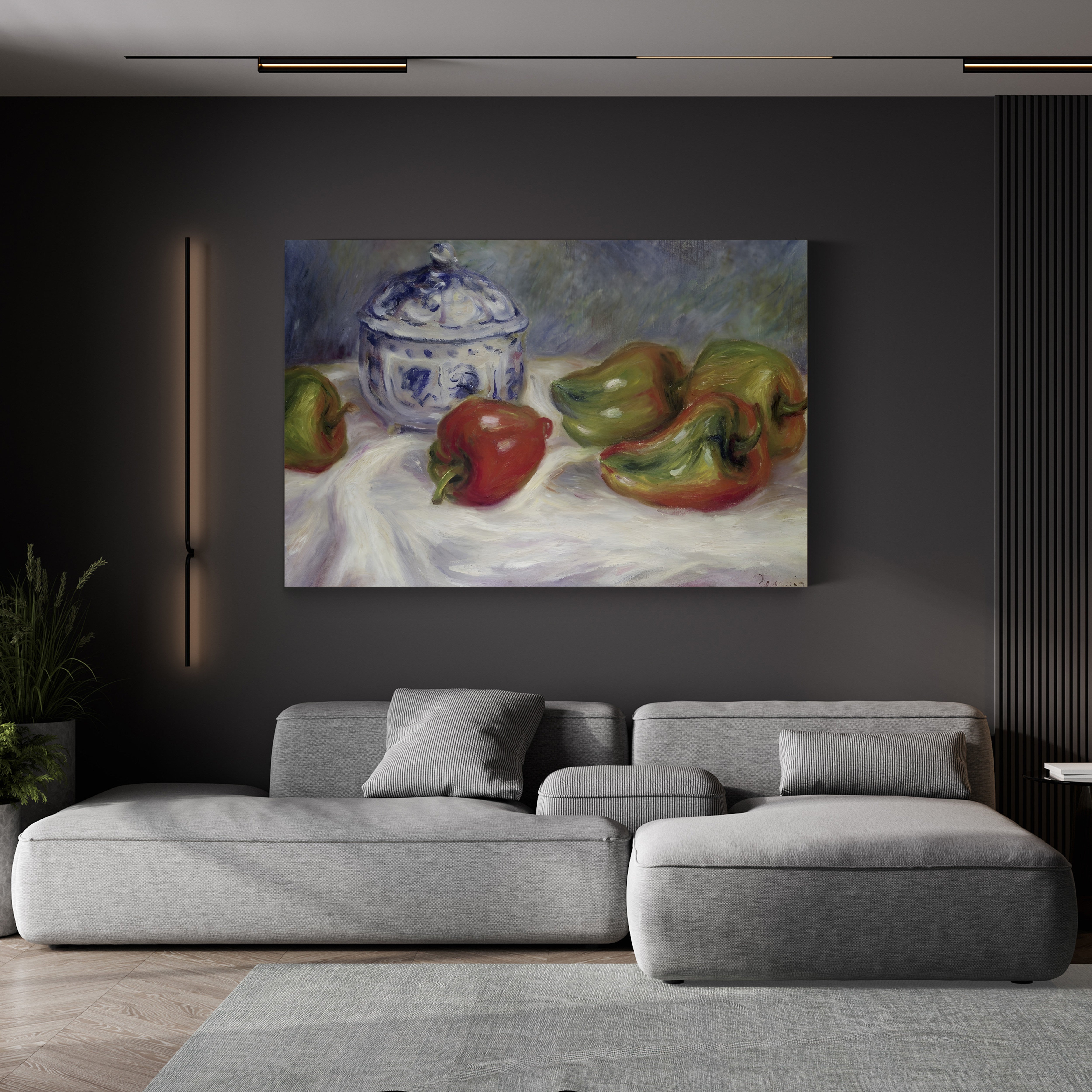 Sugar Bowl and Red Peppers, 1905 – Renoir Wall Art | Impressionist Canvas