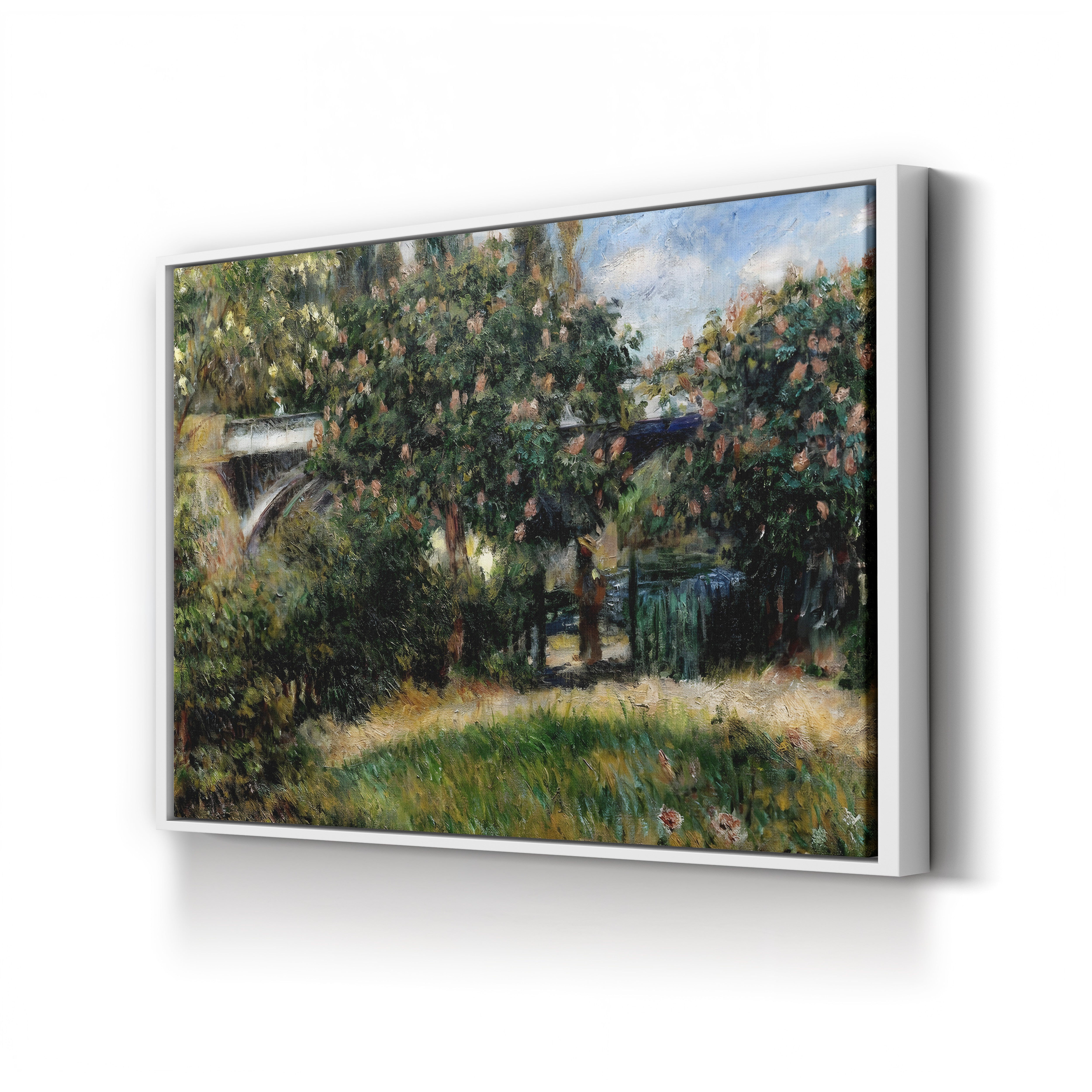 Railway Bridge at Chatou, 1881 – Renoir Wall Art | Impressionist Canvas