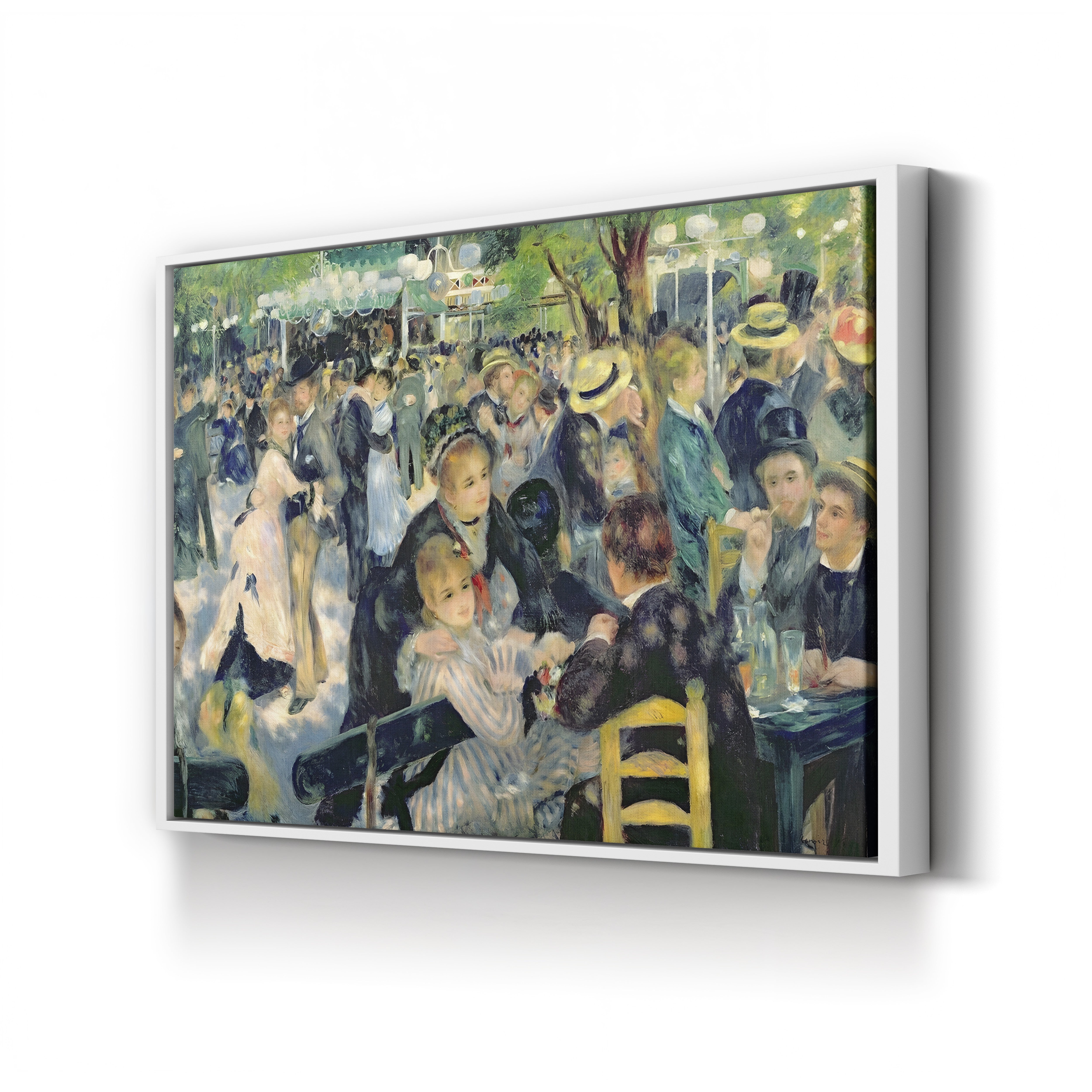 Bal du moulin de la Galette, 1876 – Pierre-Auguste Renoir Wall Art | Impressionist Parisian Canvas Print