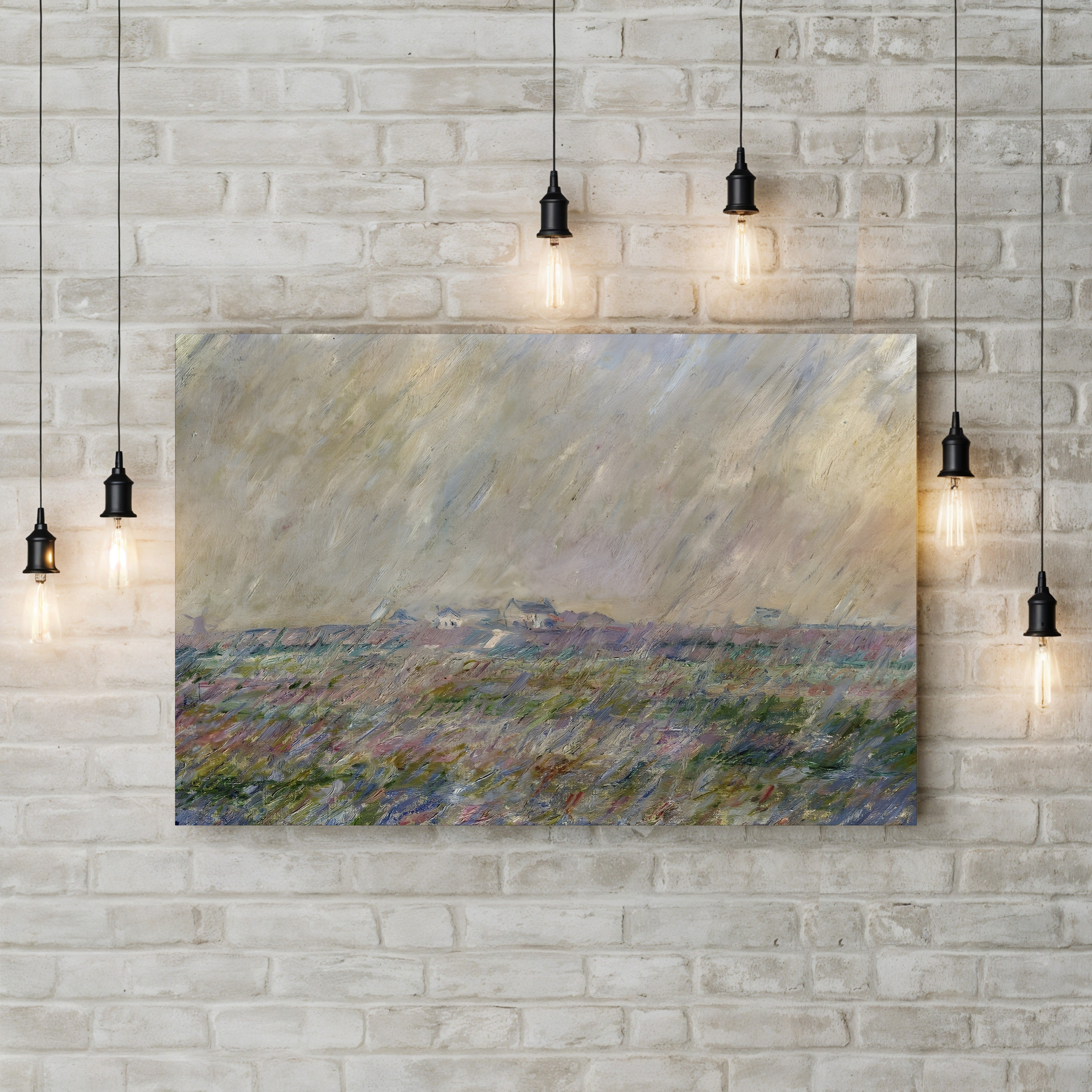 Meadow in the Rain by Claude Monet