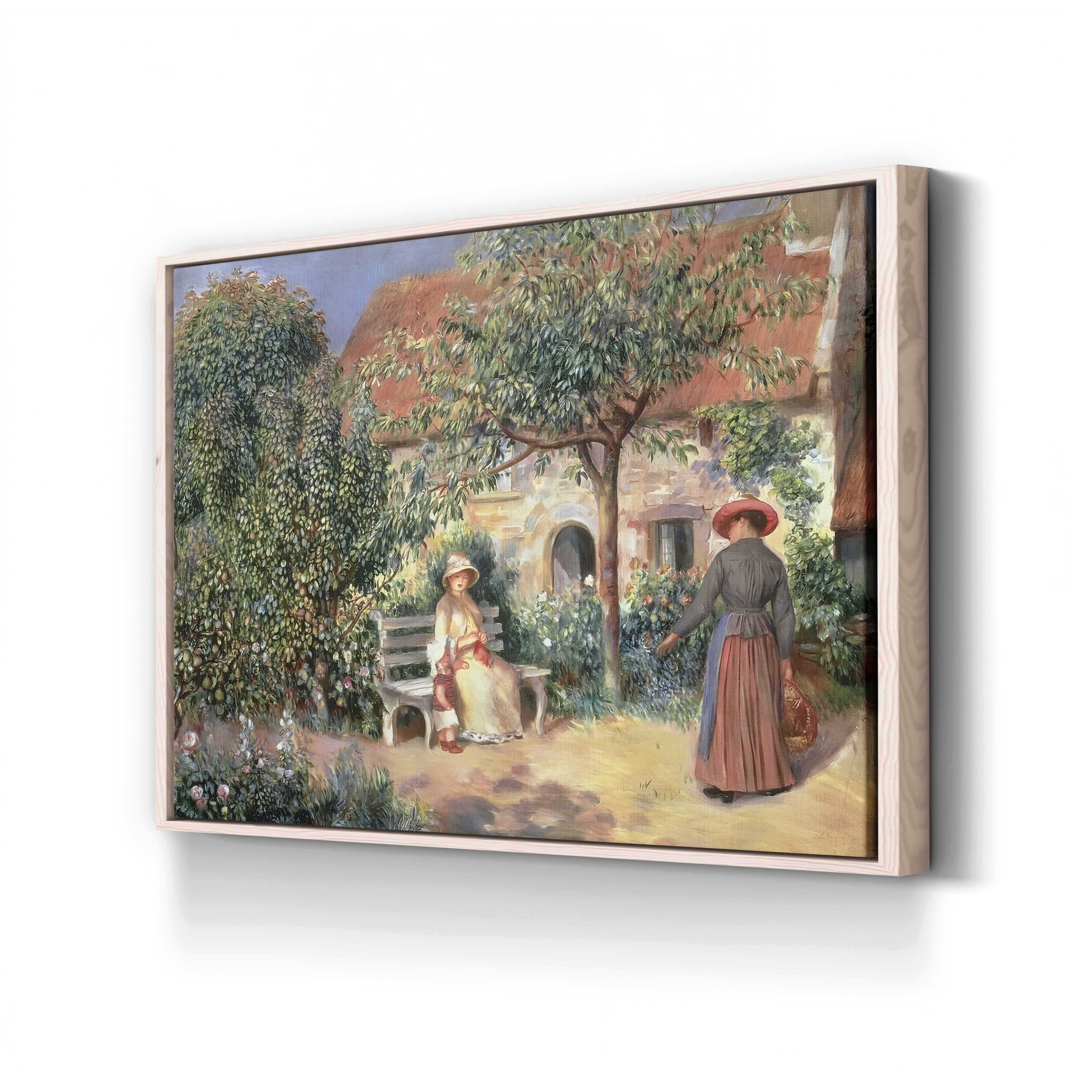 Garden Scene in Brittany, 1886 – Pierre-Auguste Renoir Wall Art | Impressionist Garden Canvas Print