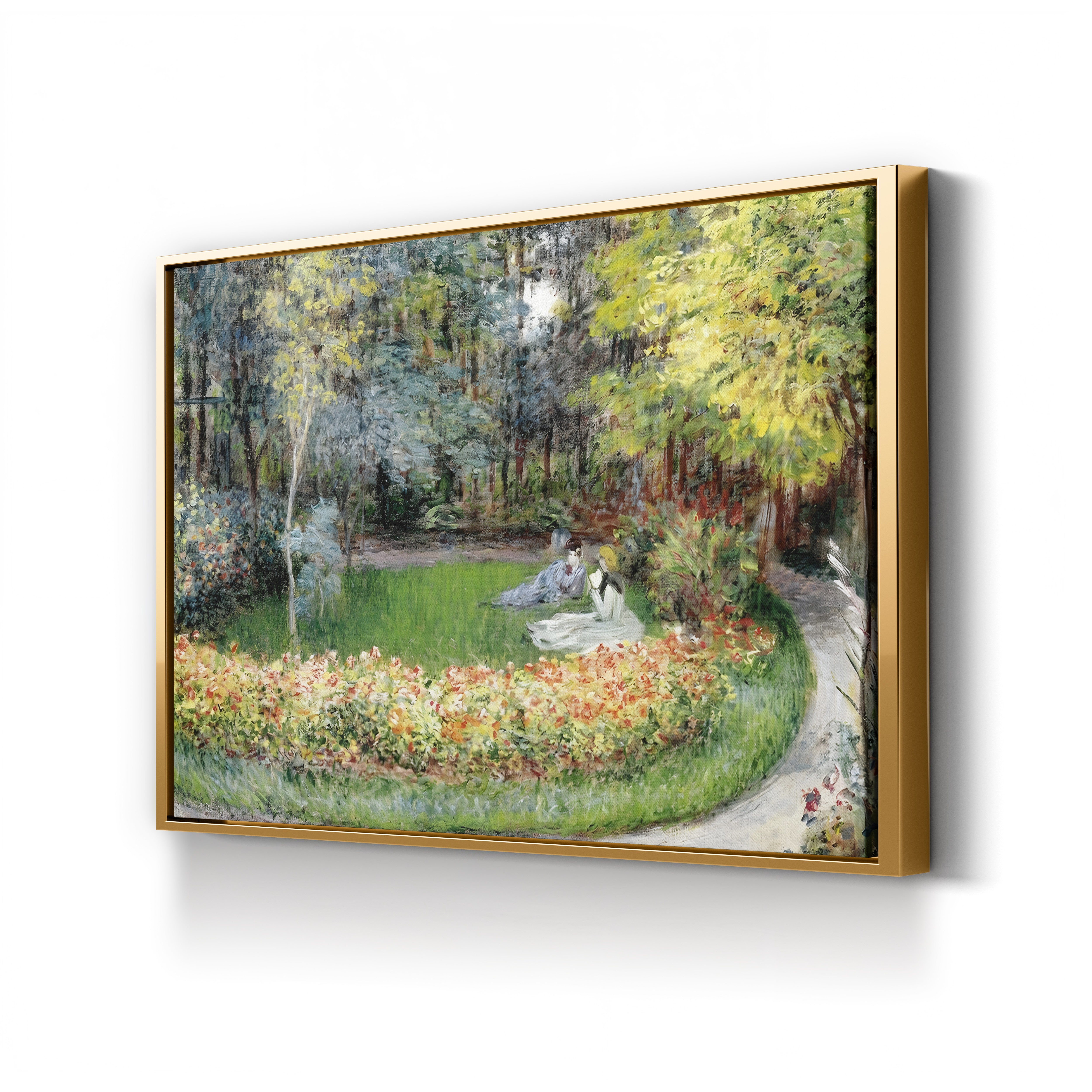 In the Garden, 1875 – Claude Monet Wall Art | Impressionist Garden Canvas Print