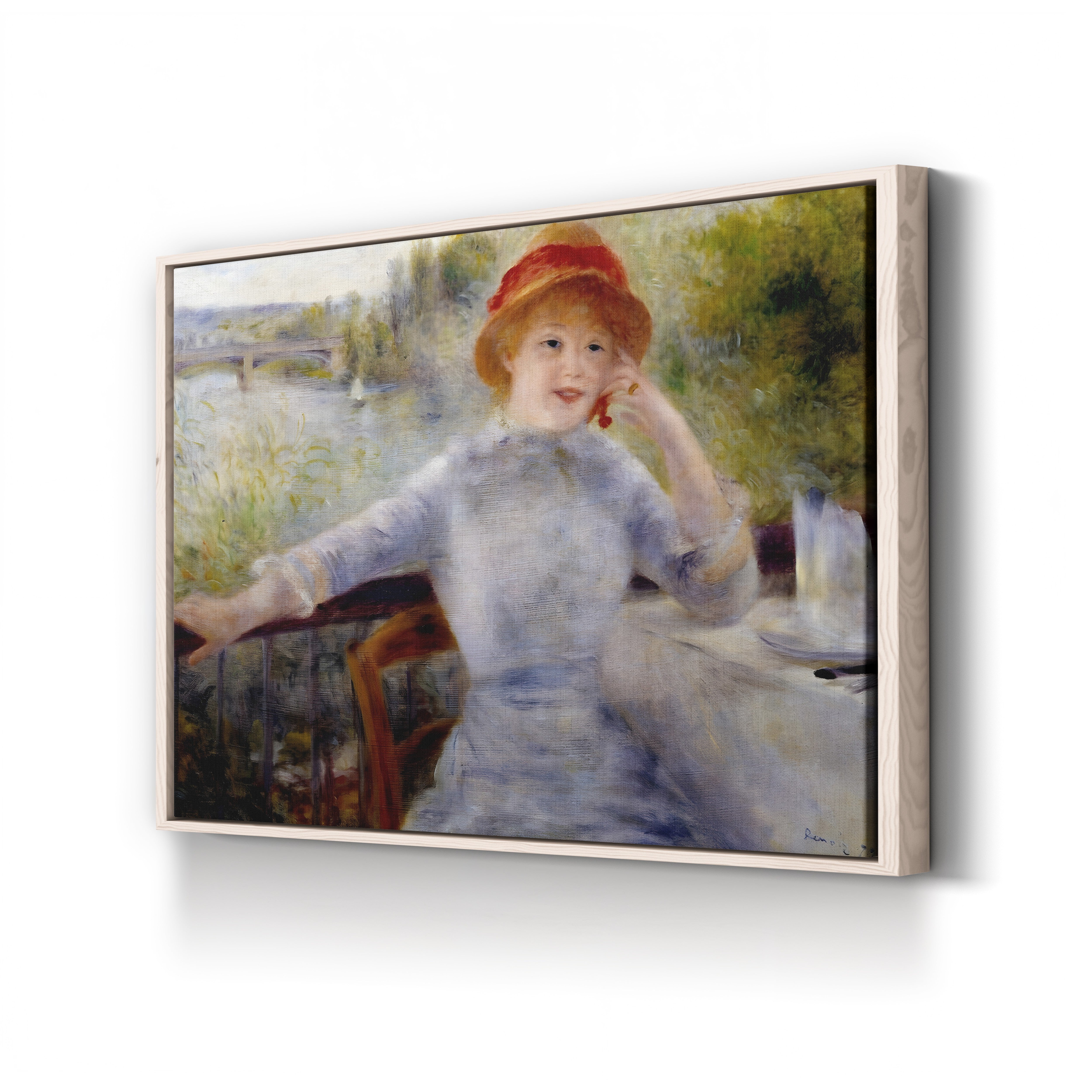 Portrait of Alphonsine Fournaise – Renoir Wall Art | Impressionist Canvas