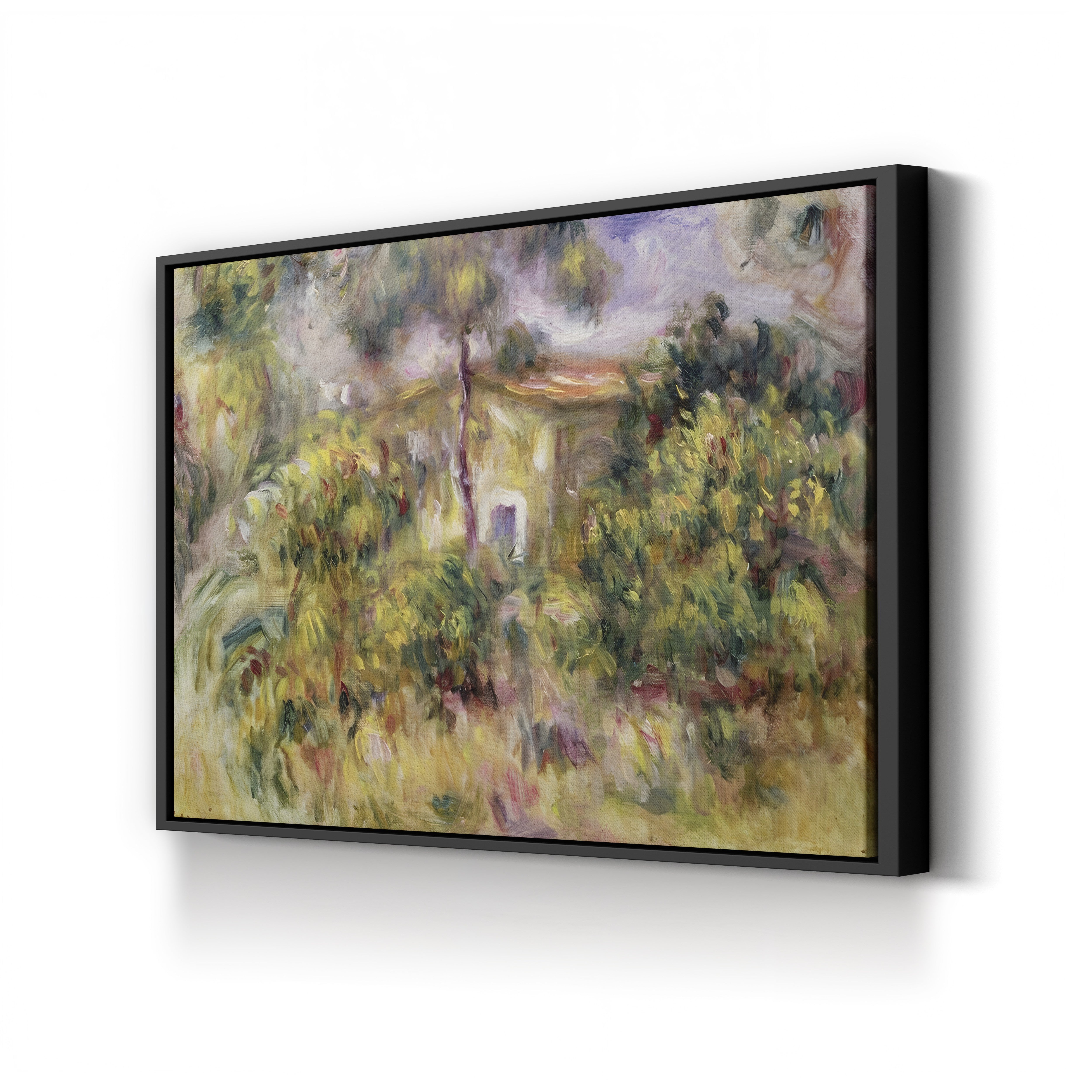 Farmhouse, 1917 – Pierre-Auguste Renoir Wall Art | Late Impressionist Landscape Canvas Print