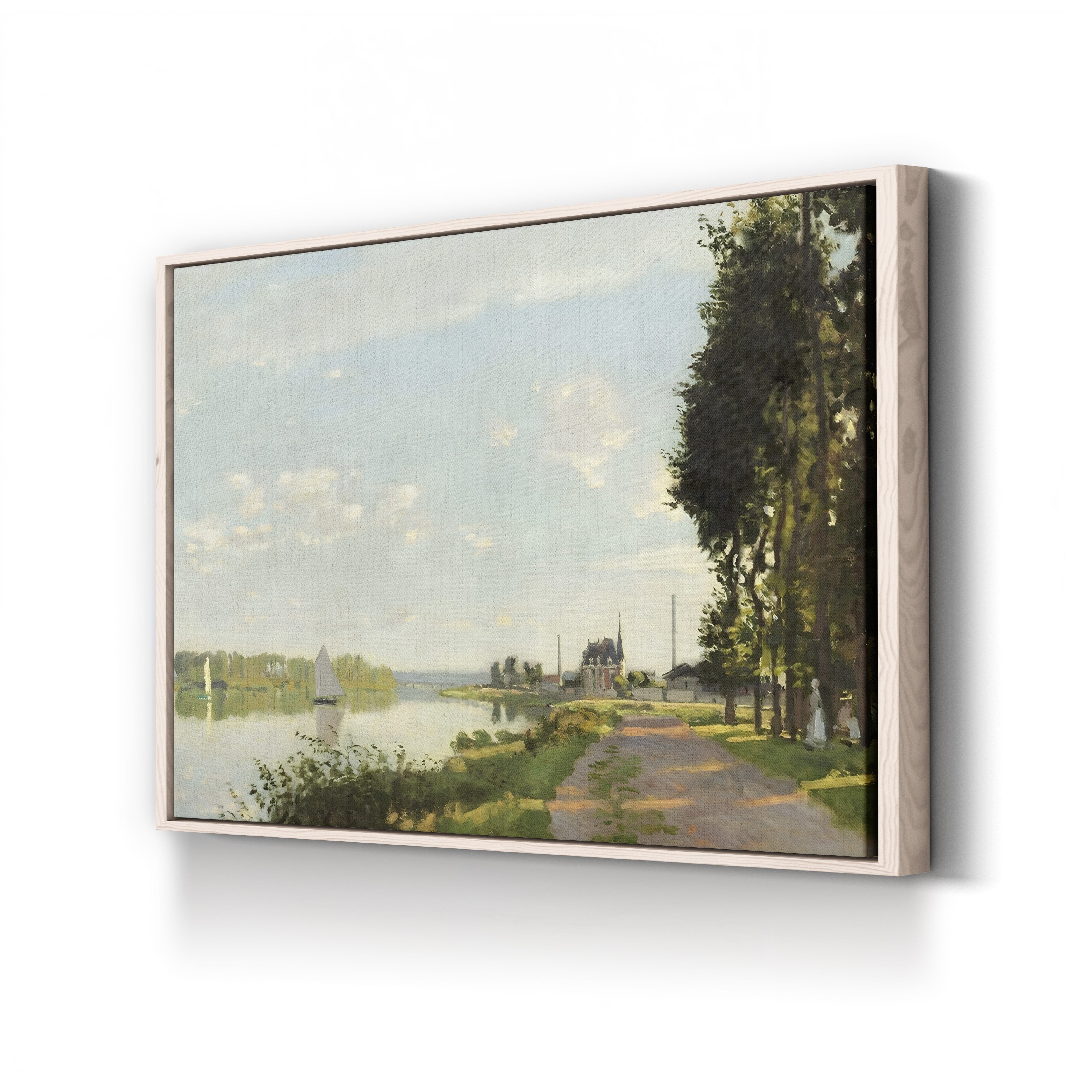 Argenteuil, c. 1872 – Claude Monet Wall Art | Early Impressionist Seine Landscape Canvas Print