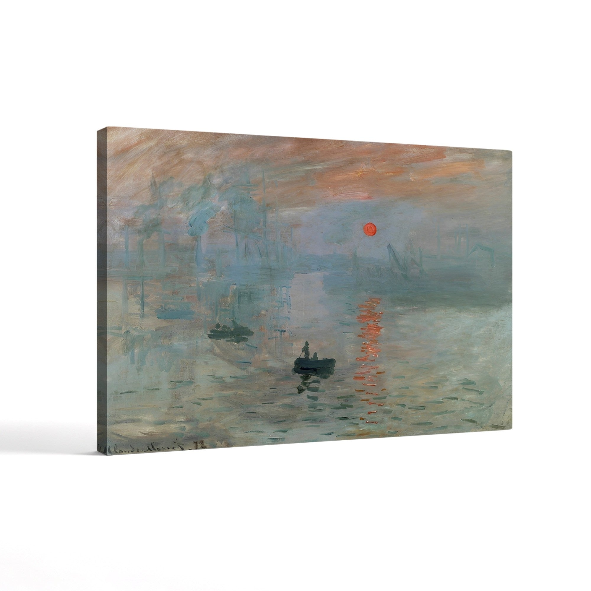 Impression, Sunrise, 1872 – Claude Monet Wall Art | Foundational Impressionist Harbour Canvas Print