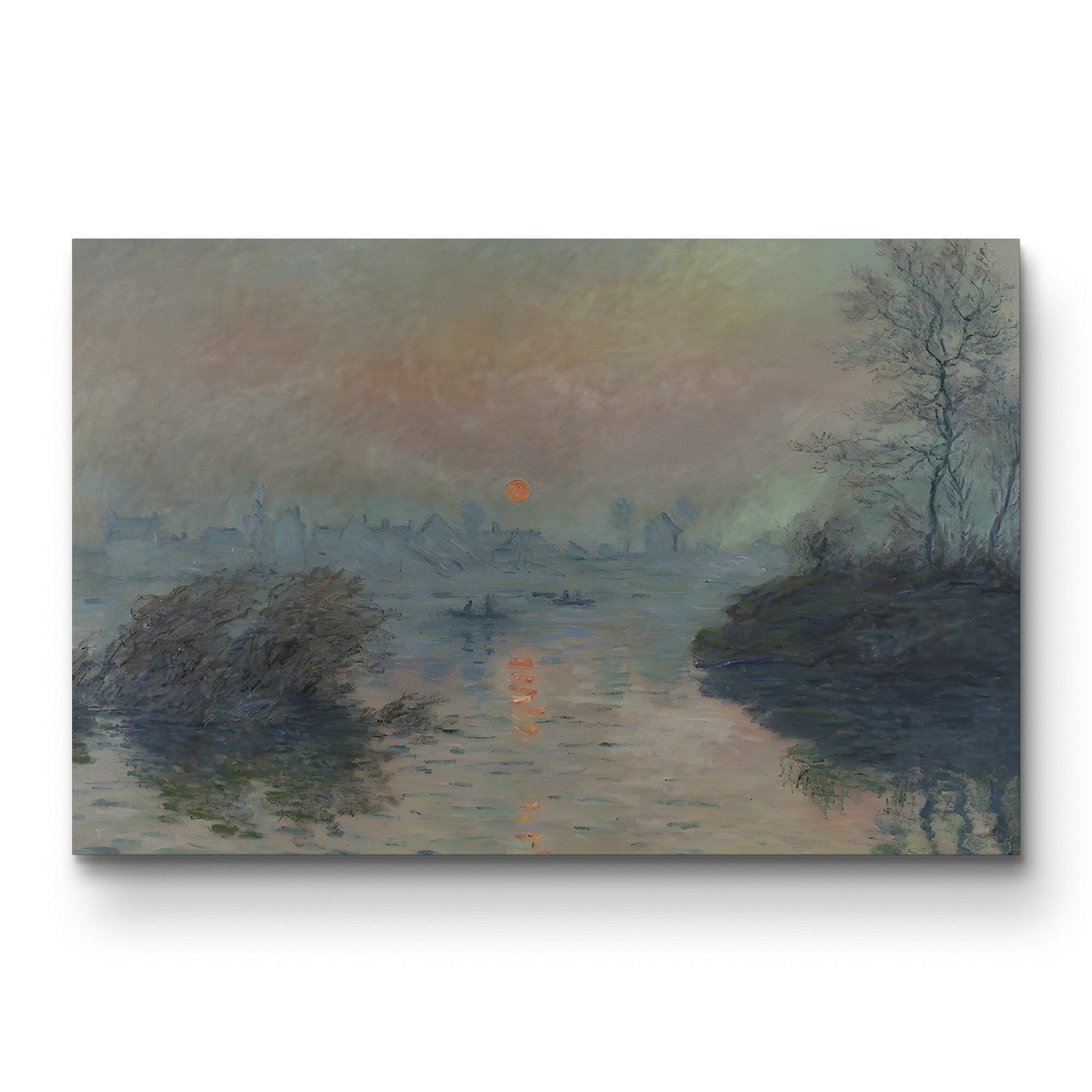 Sunset on the Seine at Lavacourt, Winter Effect (Soleil couchant sur la Seine à Lavacourt, effet d’hiver), 1880 by Claude Monet