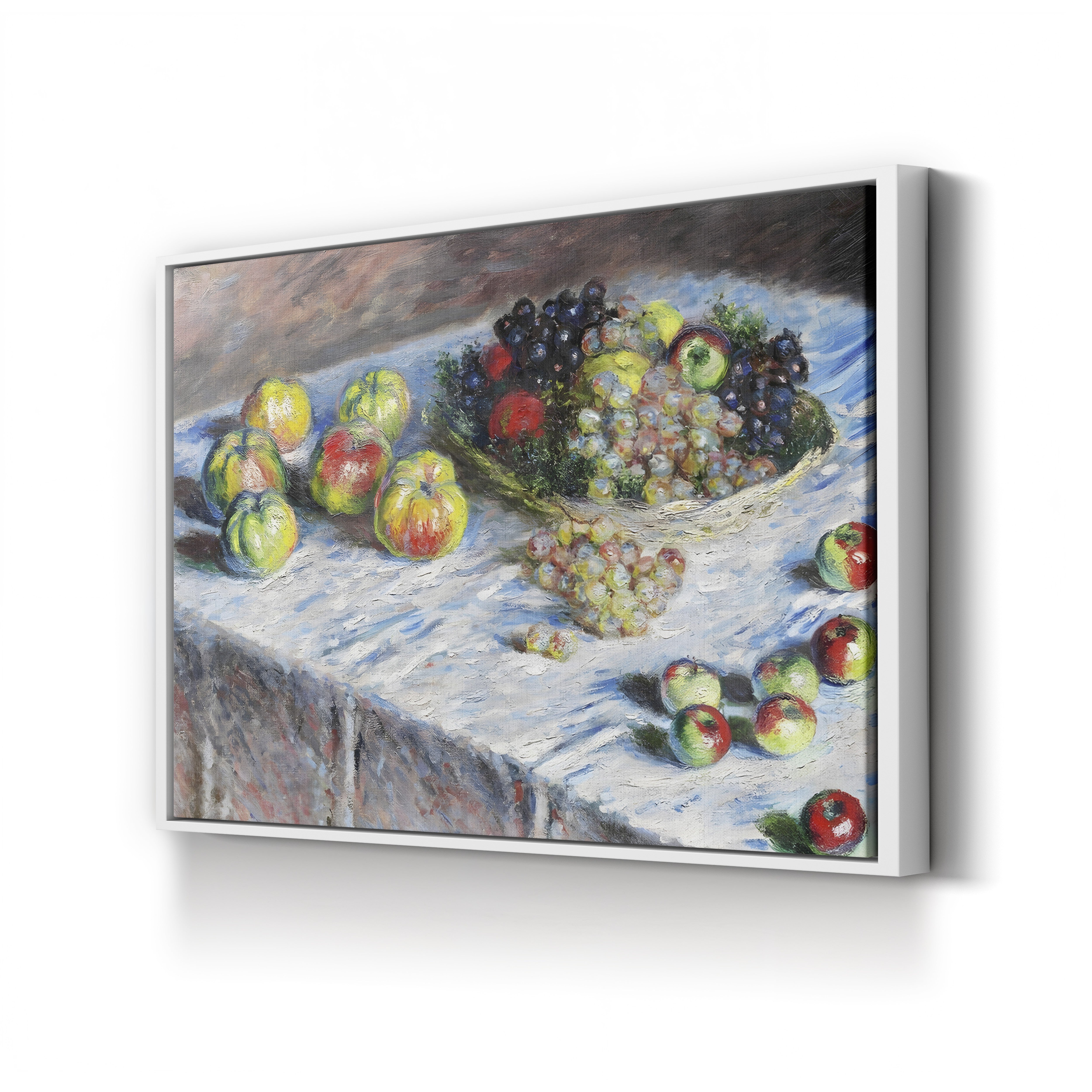 Apples and Grapes – Claude Monet Wall Art | Impressionist Still Life Canvas Print