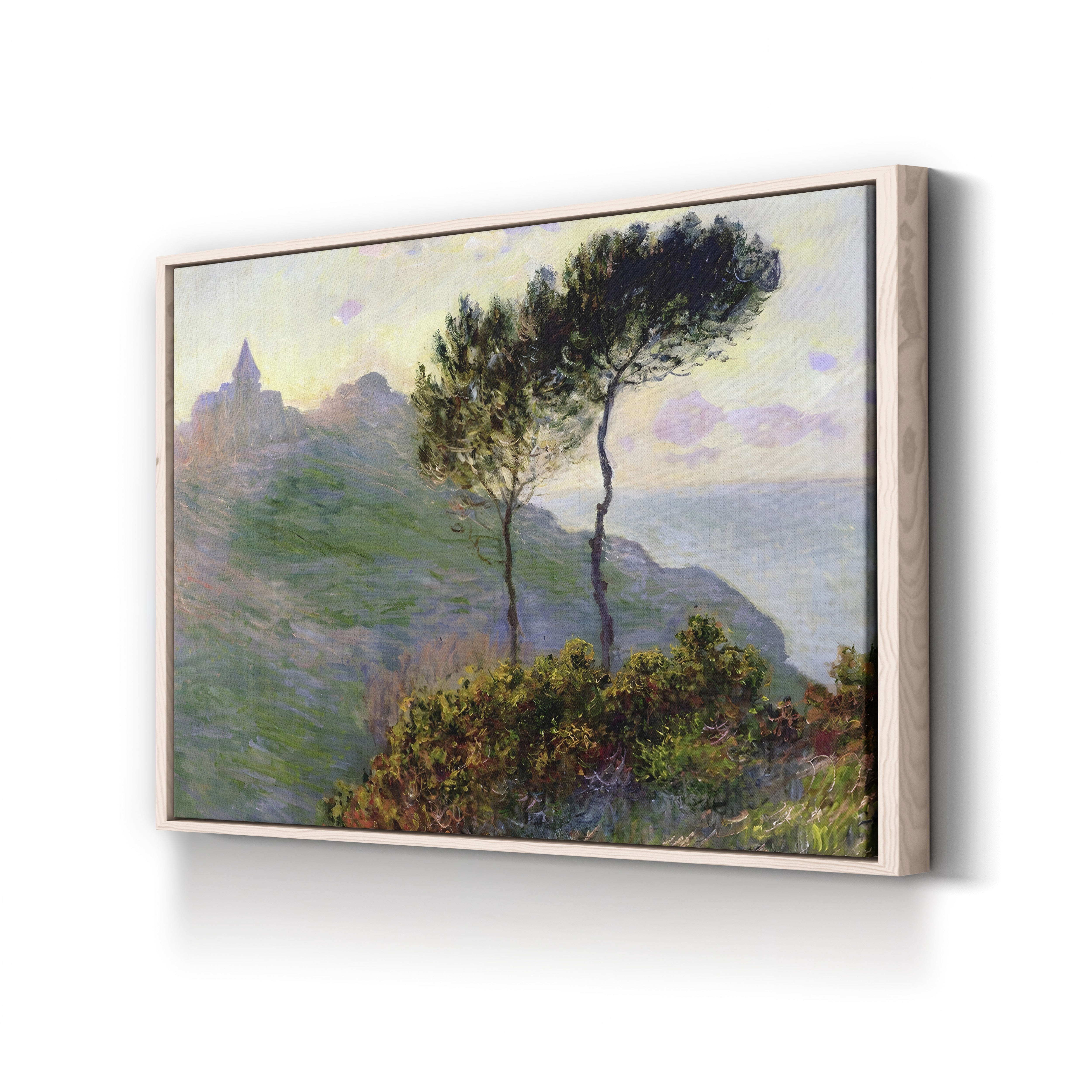 The Church at Varengeville, against the Sunlight (L’Église de Varengeville, à contre-jour), 1882 by Claude Monet