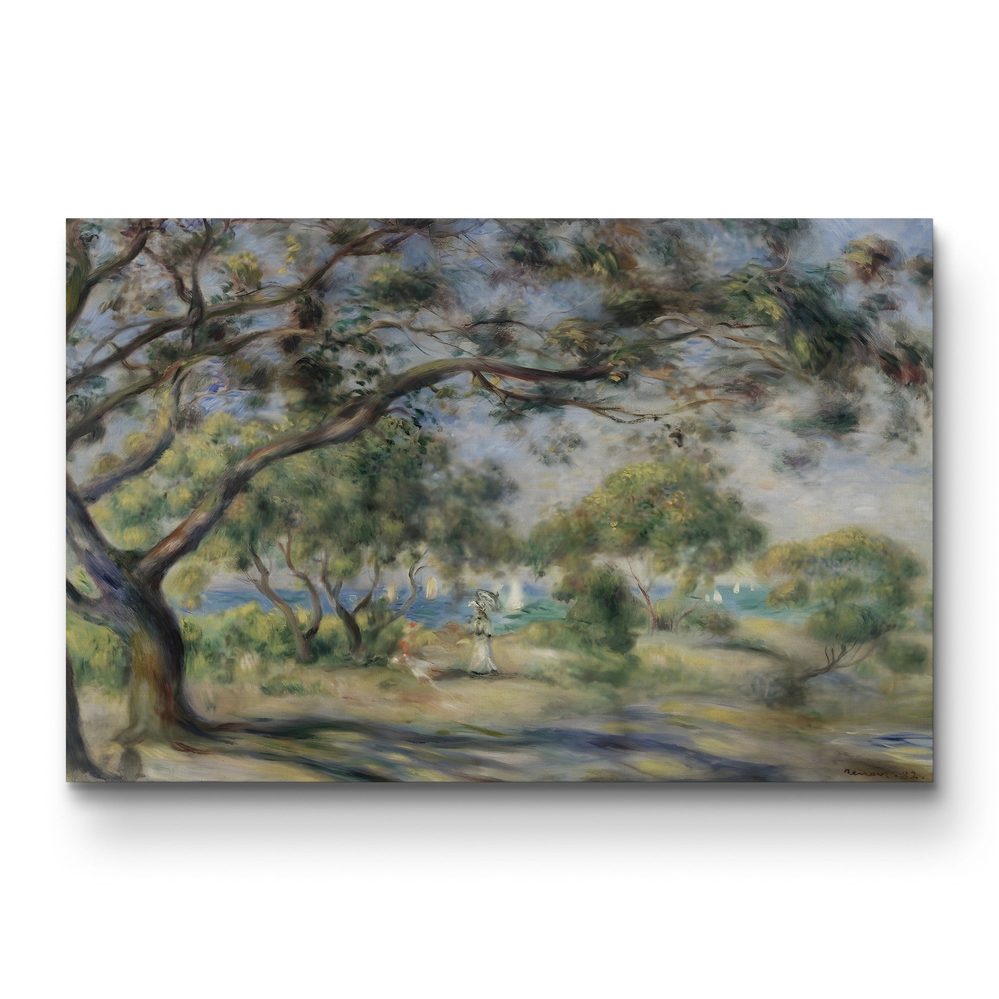 Bois de la Chaise, Noirmoutier, 1892 – Pierre-Auguste Renoir Wall Art | Impressionist Woodland Canvas Print
