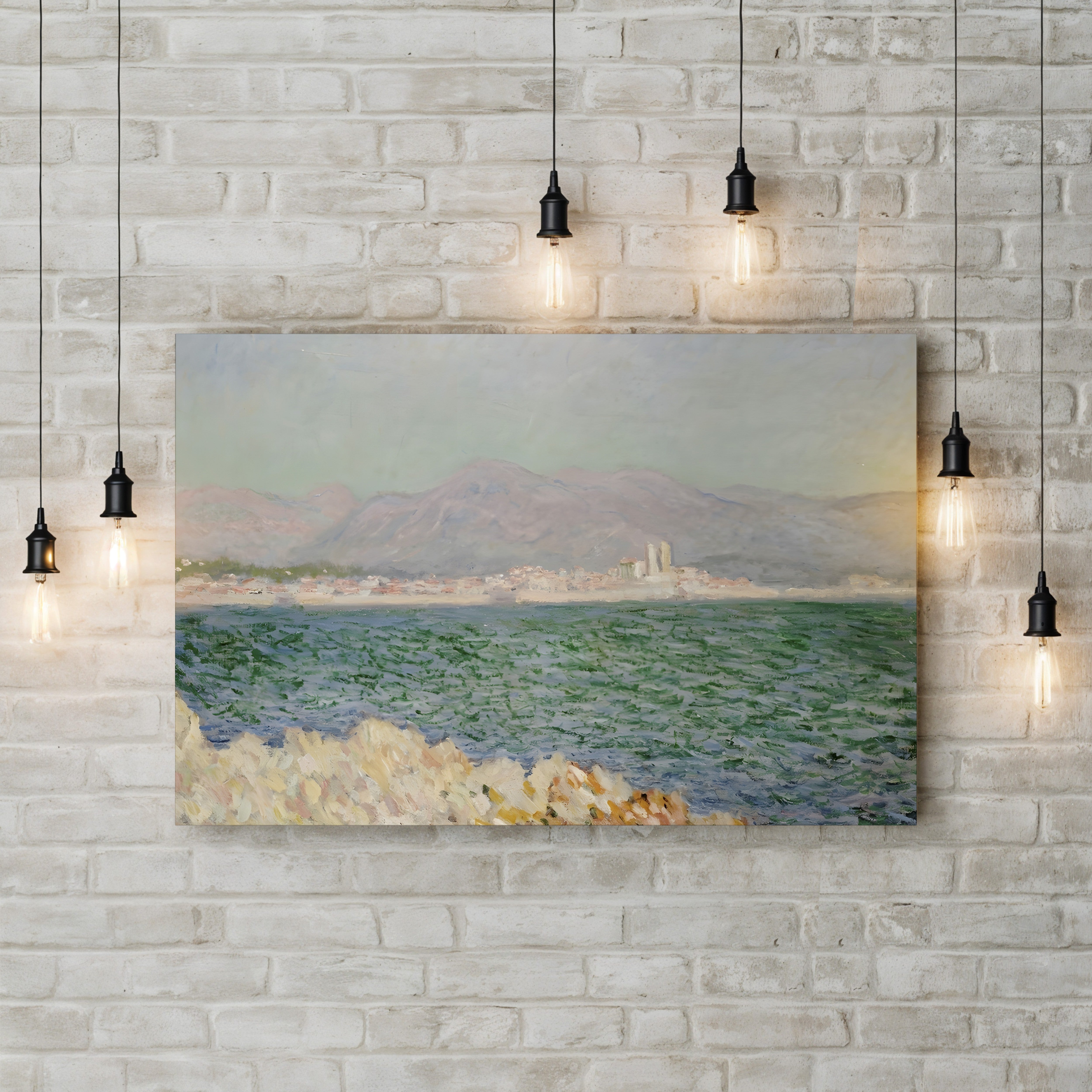 Gulf of Antibes, 1888 – Claude Monet Wall Art | Impressionist Mediterranean Seascape Canvas Print