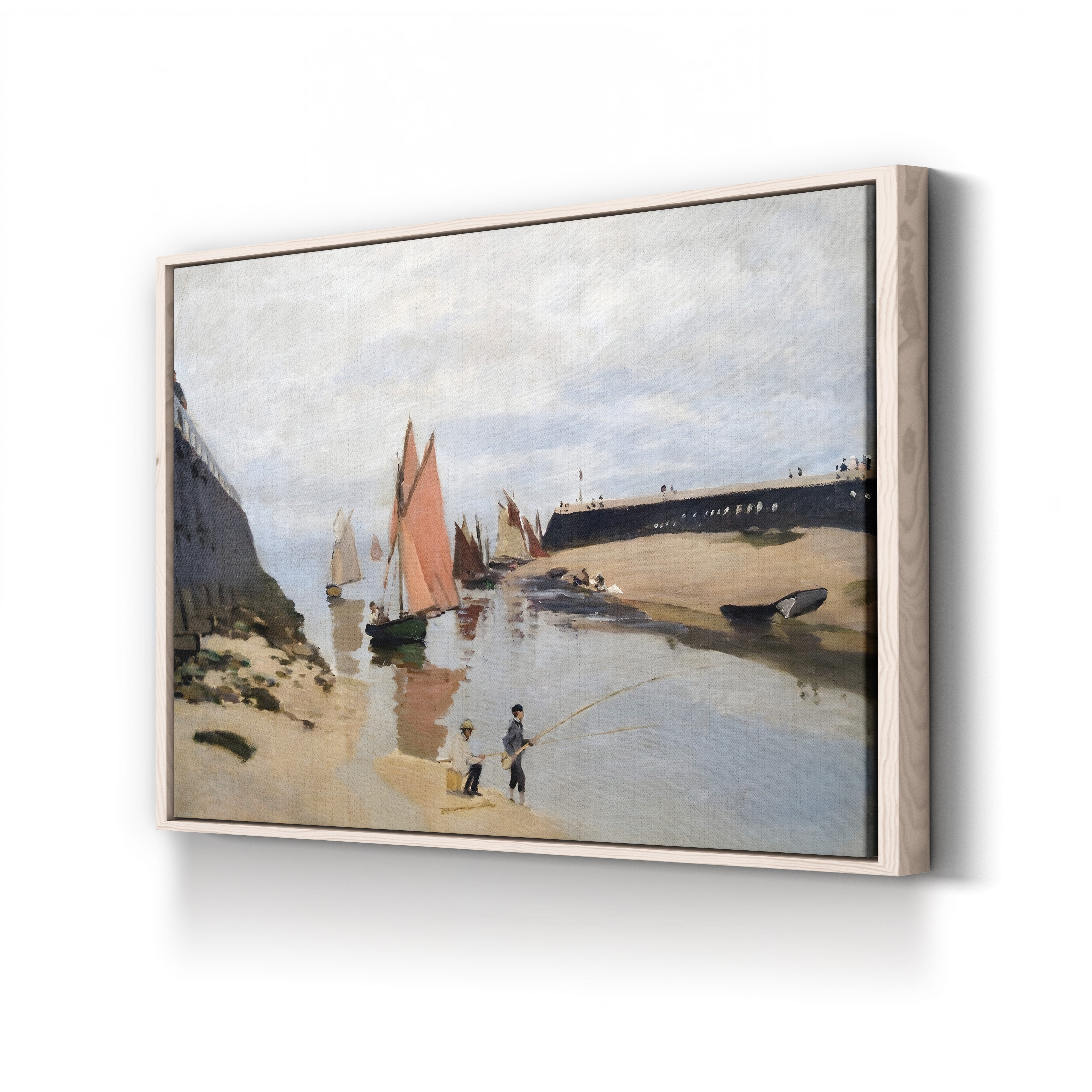 The Harbour at Trouville (Le Port de Trouville), 1870 by Claude Monet