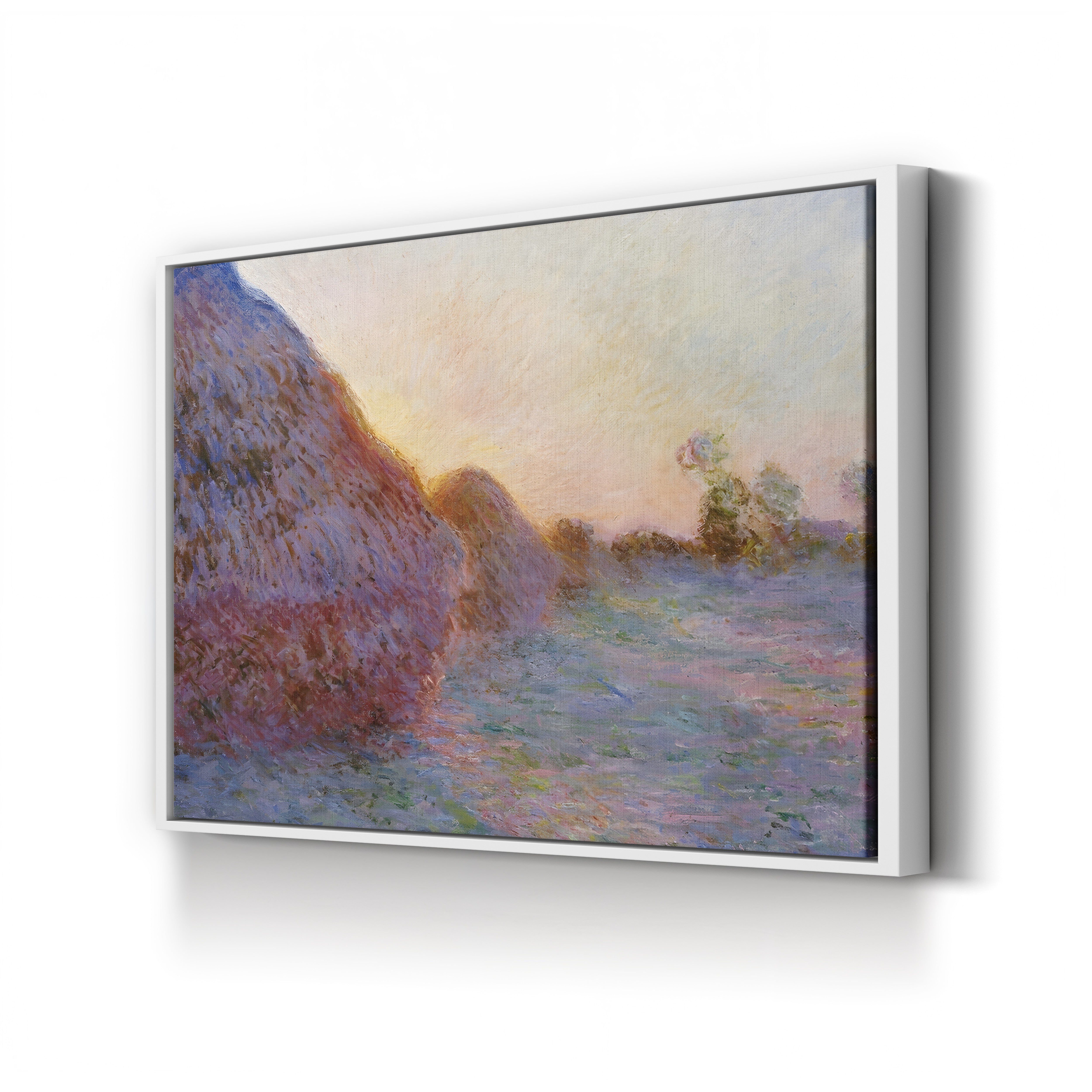 Haystacks – Claude Monet Wall Art | Impressionist Rural Landscape Canvas Print