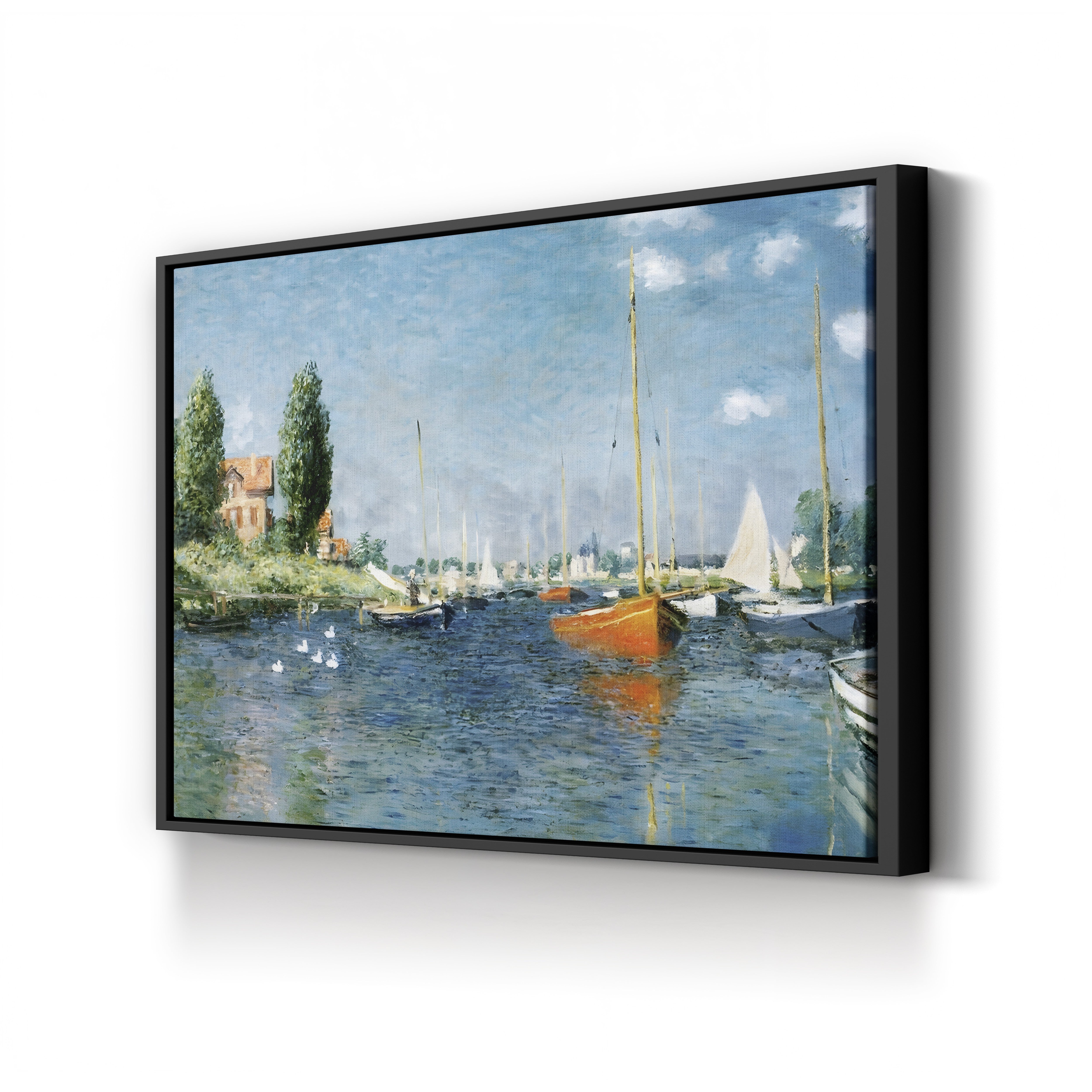 Red Boats, Argenteuil (Les Bateaux rouges, Argenteuil), 1875 by Claude Monet
