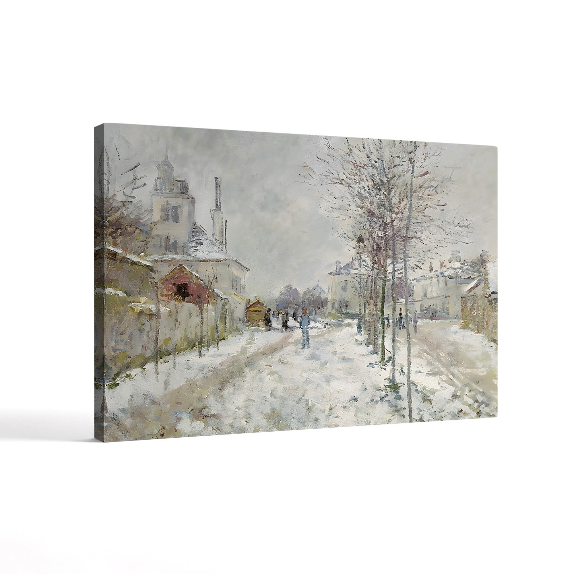 The Boulevard de Pontoise at Argenteuil, Snow Effect (Effet de Neige), 1875 by Claude Monet