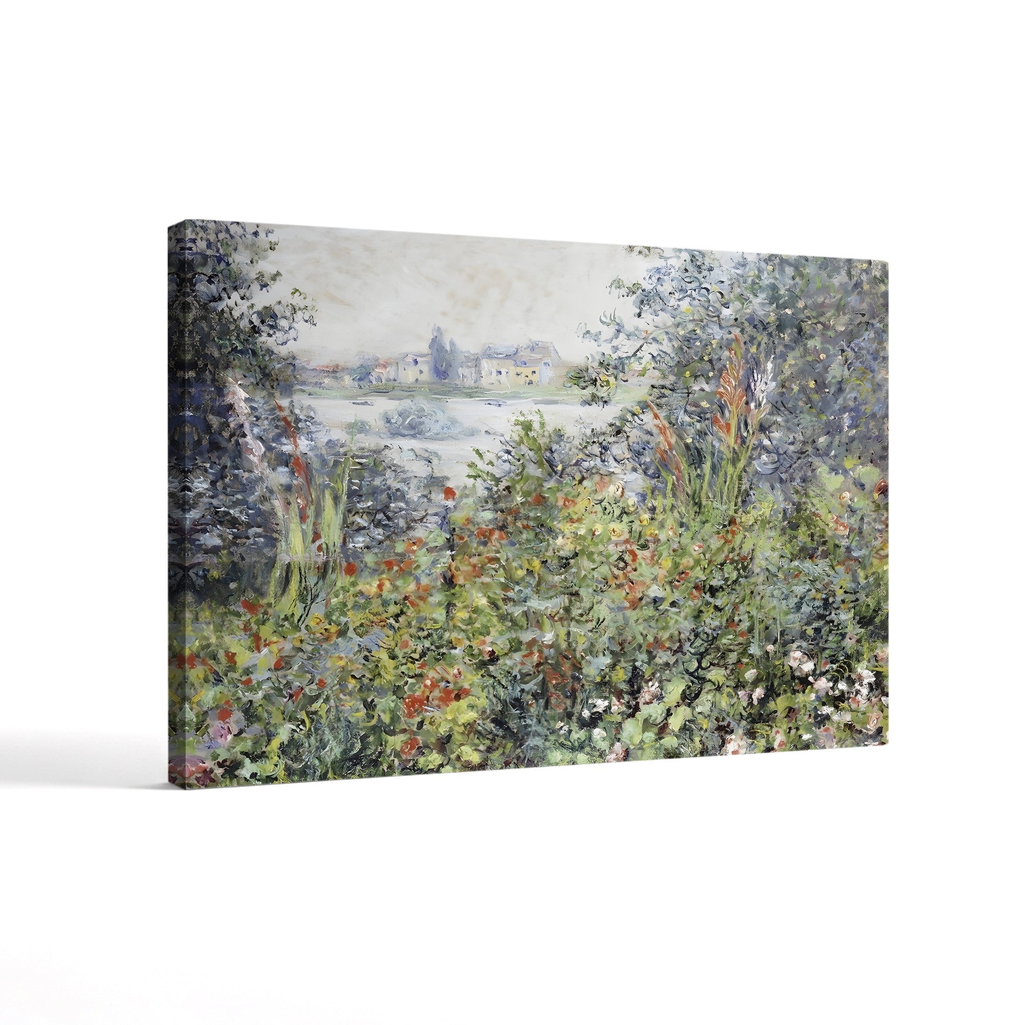 Flowers at Vétheuil (Fleurs à Vétheuil), 1881 – Claude Monet Wall Art | Impressionist Floral Garden Print