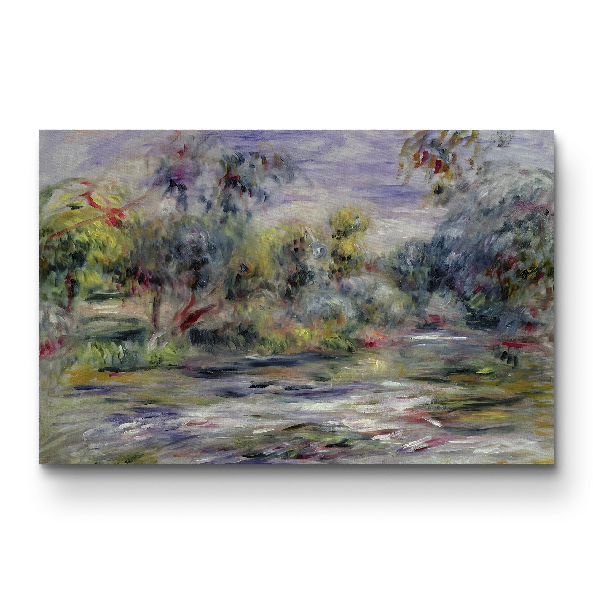 River Landscape – Renoir Wall Art | Impressionist River Canvas Print
