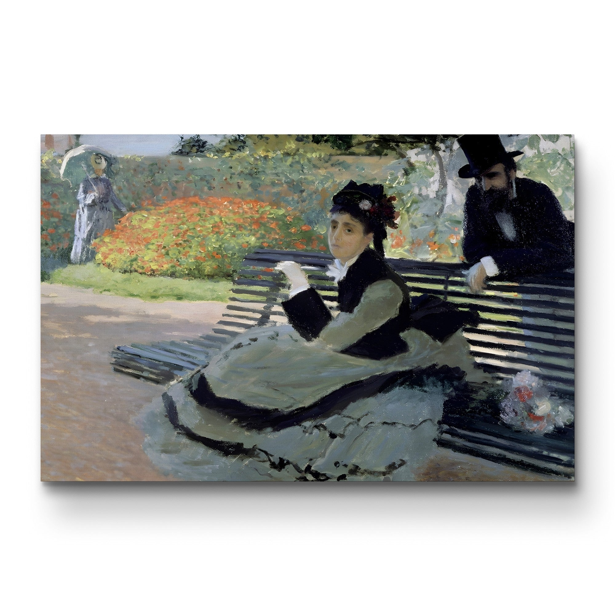 Camille Monet on a Garden Bench (Madame Monet on a Garden Bench), 1873 by Claude Monet