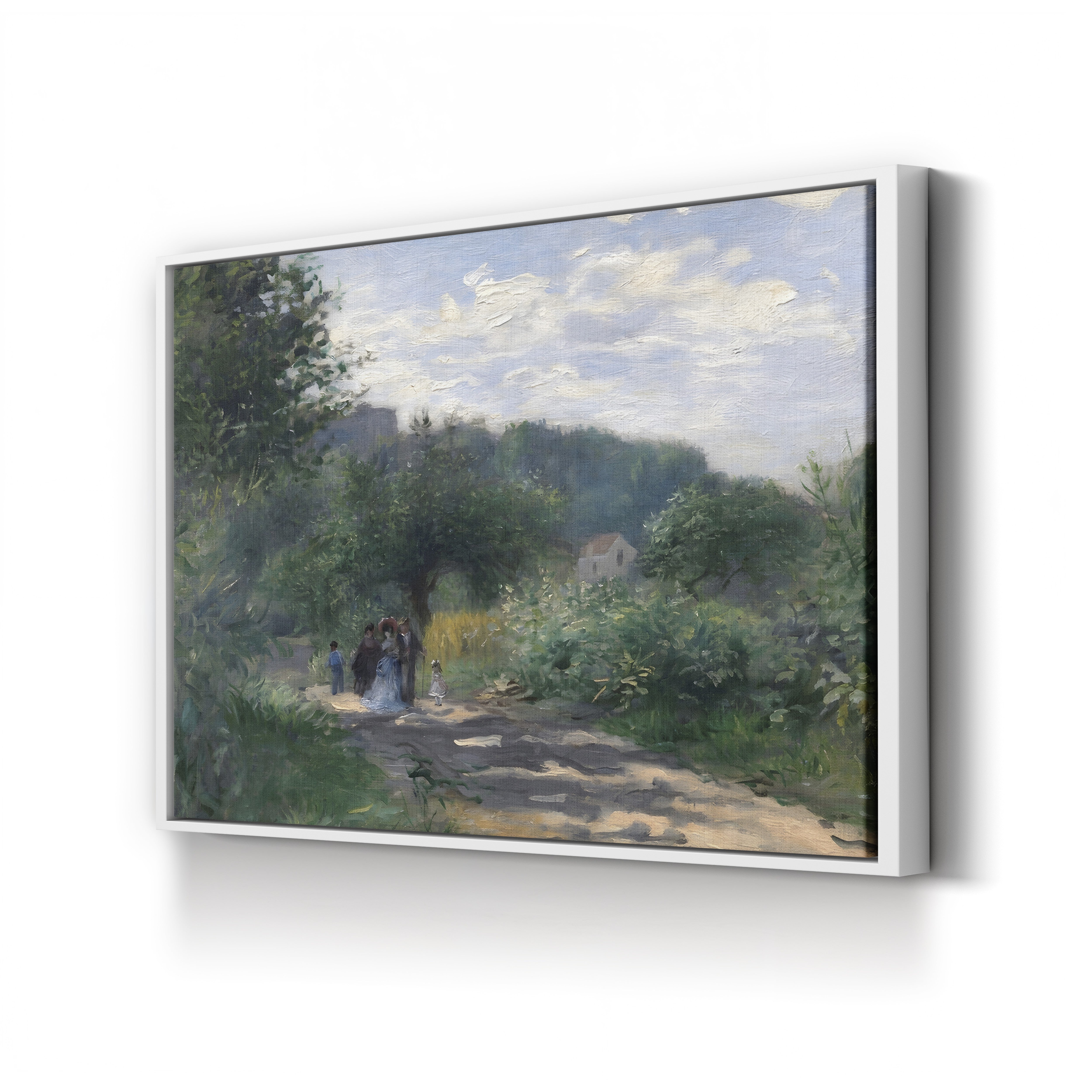 A Road in Louveciennes – Pierre-Auguste Renoir Wall Art | Impressionist Landscape Canvas Print