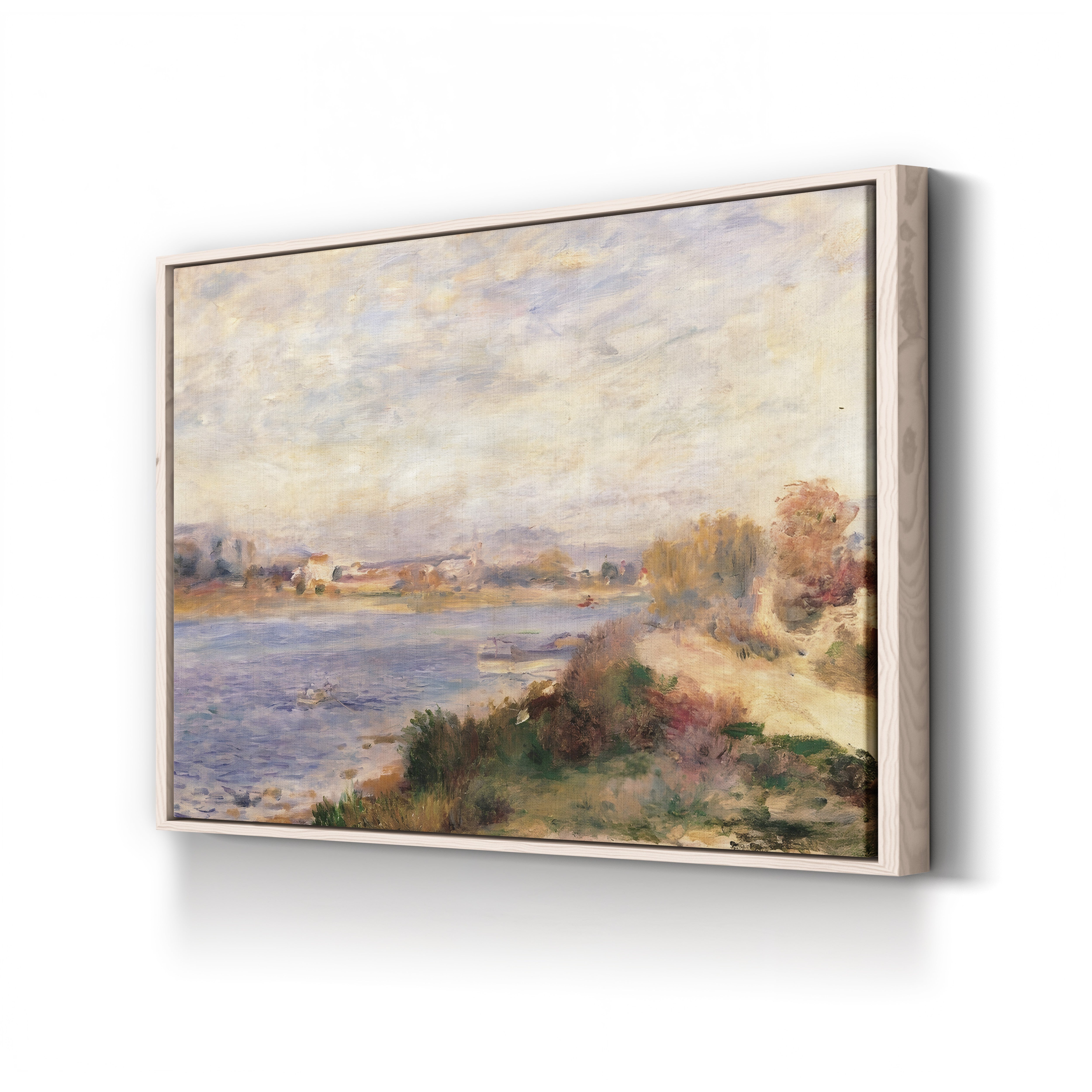 The Seine at Argenteuil, 1873 – Pierre-Auguste Renoir Wall Art | Impressionist River Canvas Print