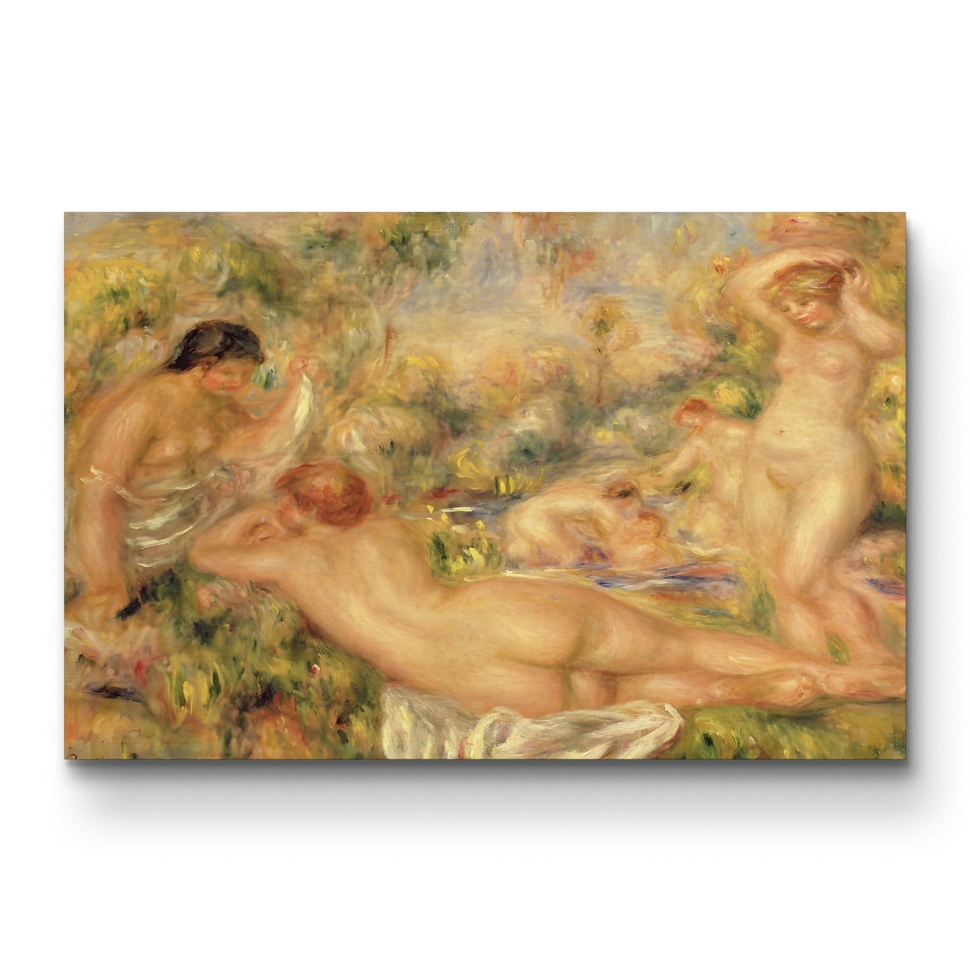 Group of Bathers, 1918 – Pierre-Auguste Renoir Wall Art | Late Impressionist Nude Canvas Print