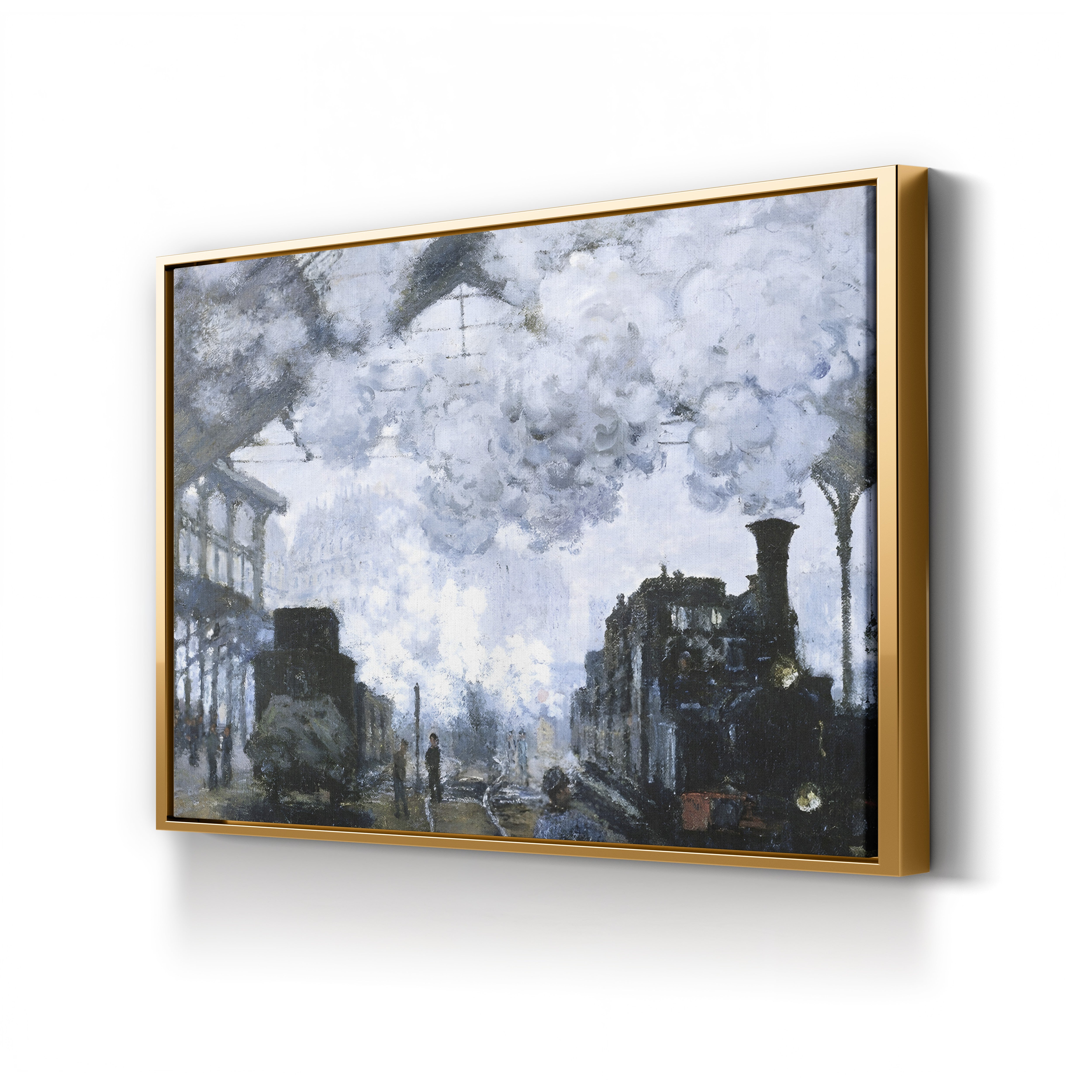Gare Saint-Lazare – Claude Monet Wall Art | Iconic 1877 Impressionist Railway Canvas Print
