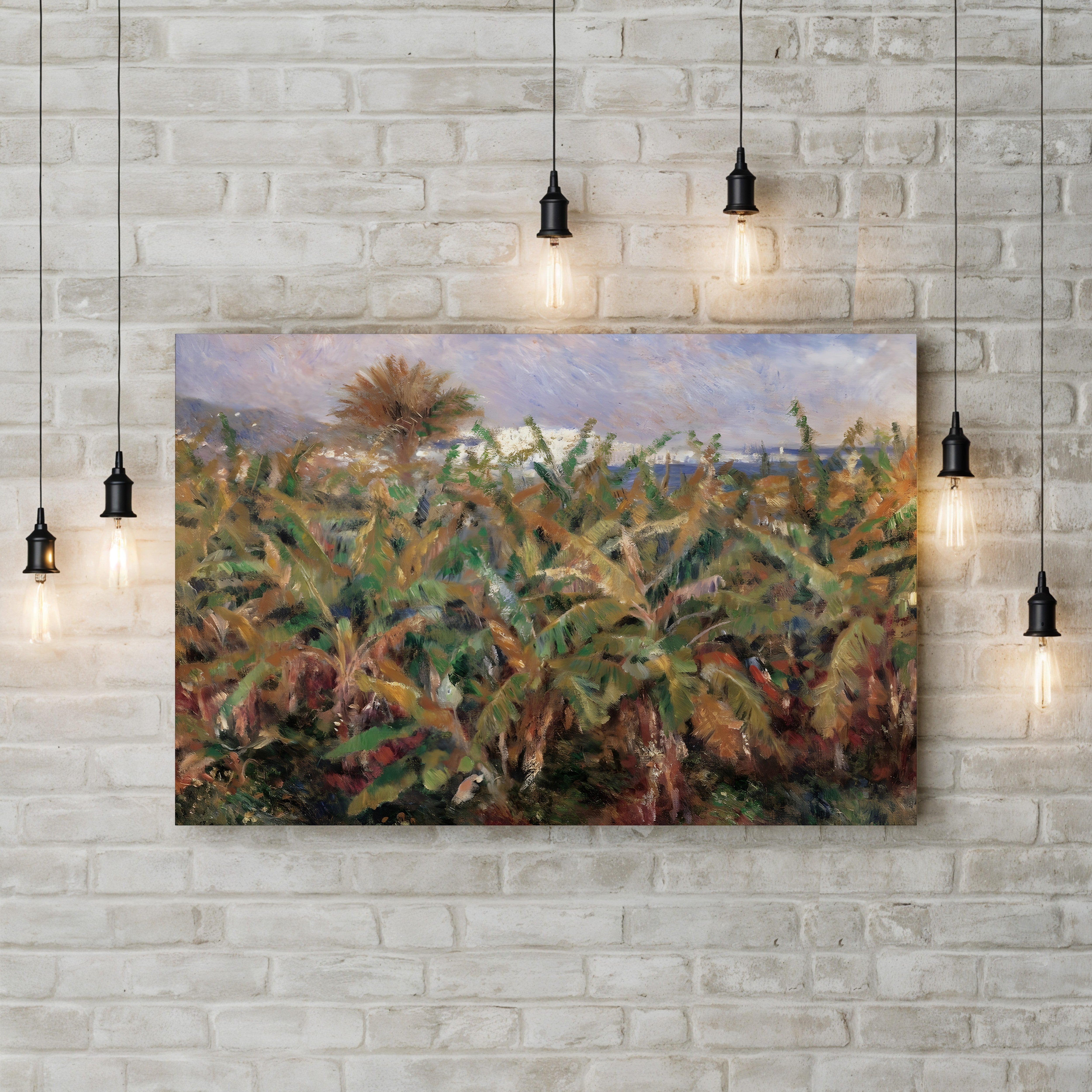 Field of Banana Trees, 1881 (Musée d'Orsay) – Pierre-Auguste Renoir Wall Art | Impressionist Tropical Canvas Print